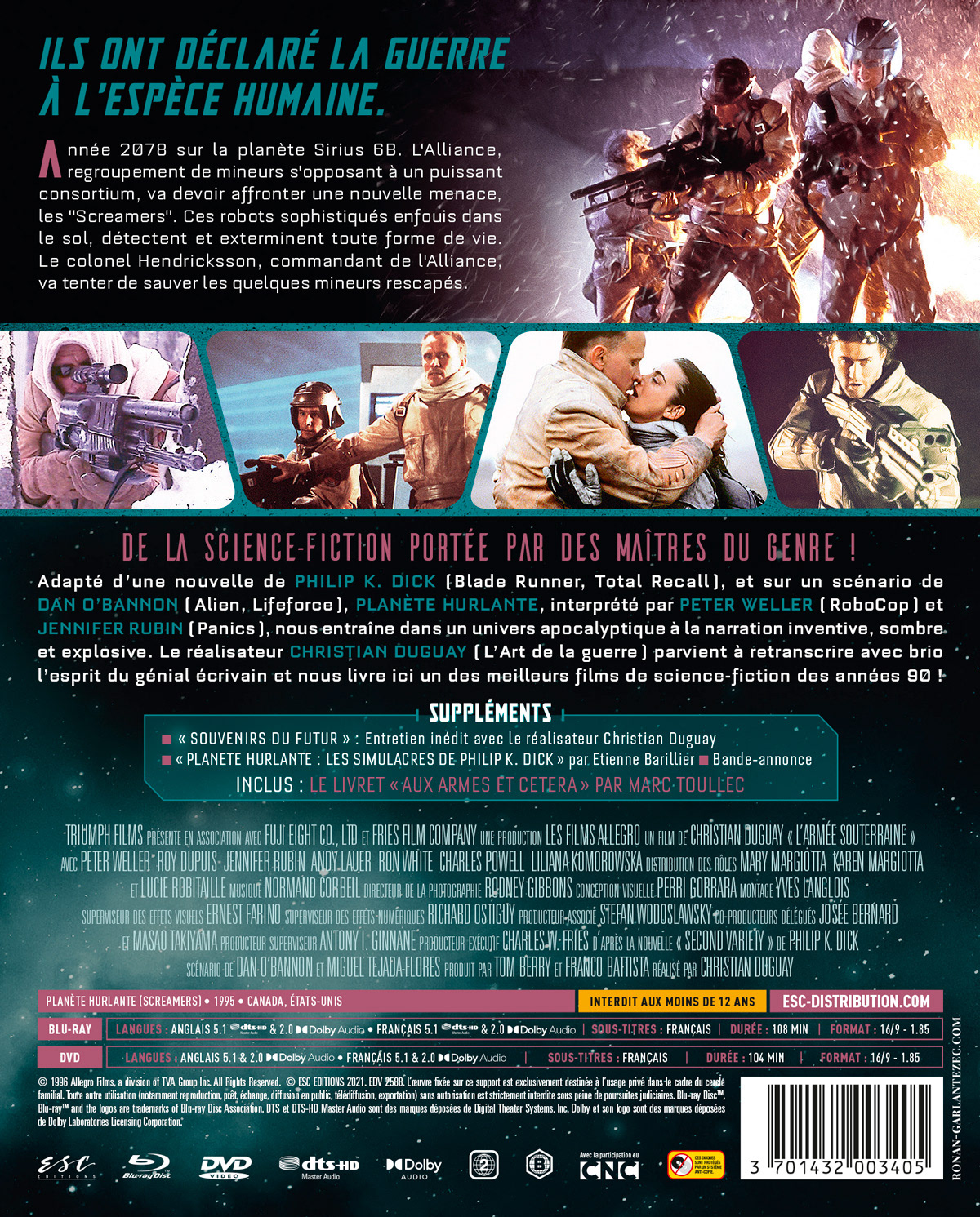 Feuillet détachable verso étui