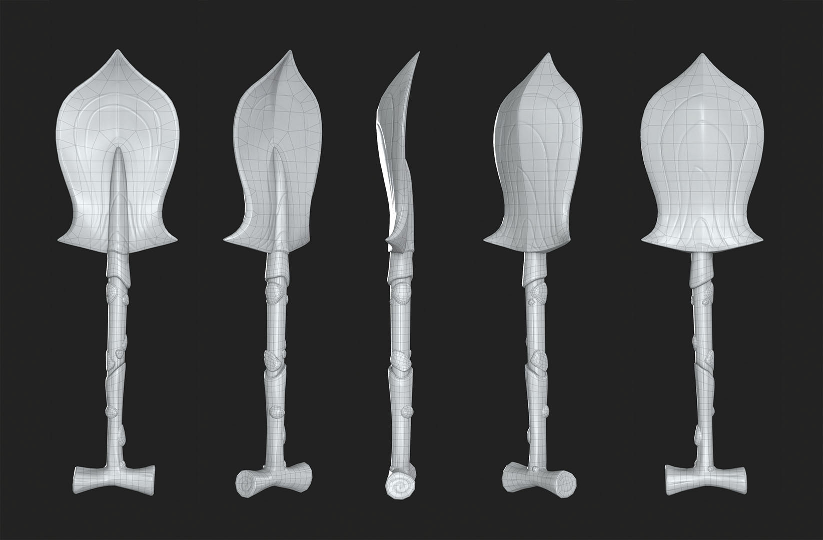 Mycelia Shovel Wireframe