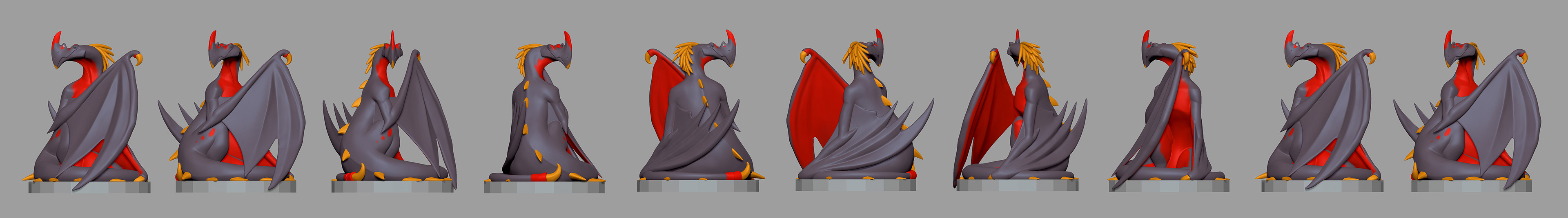 Cinderwing Sculpt Turnaround