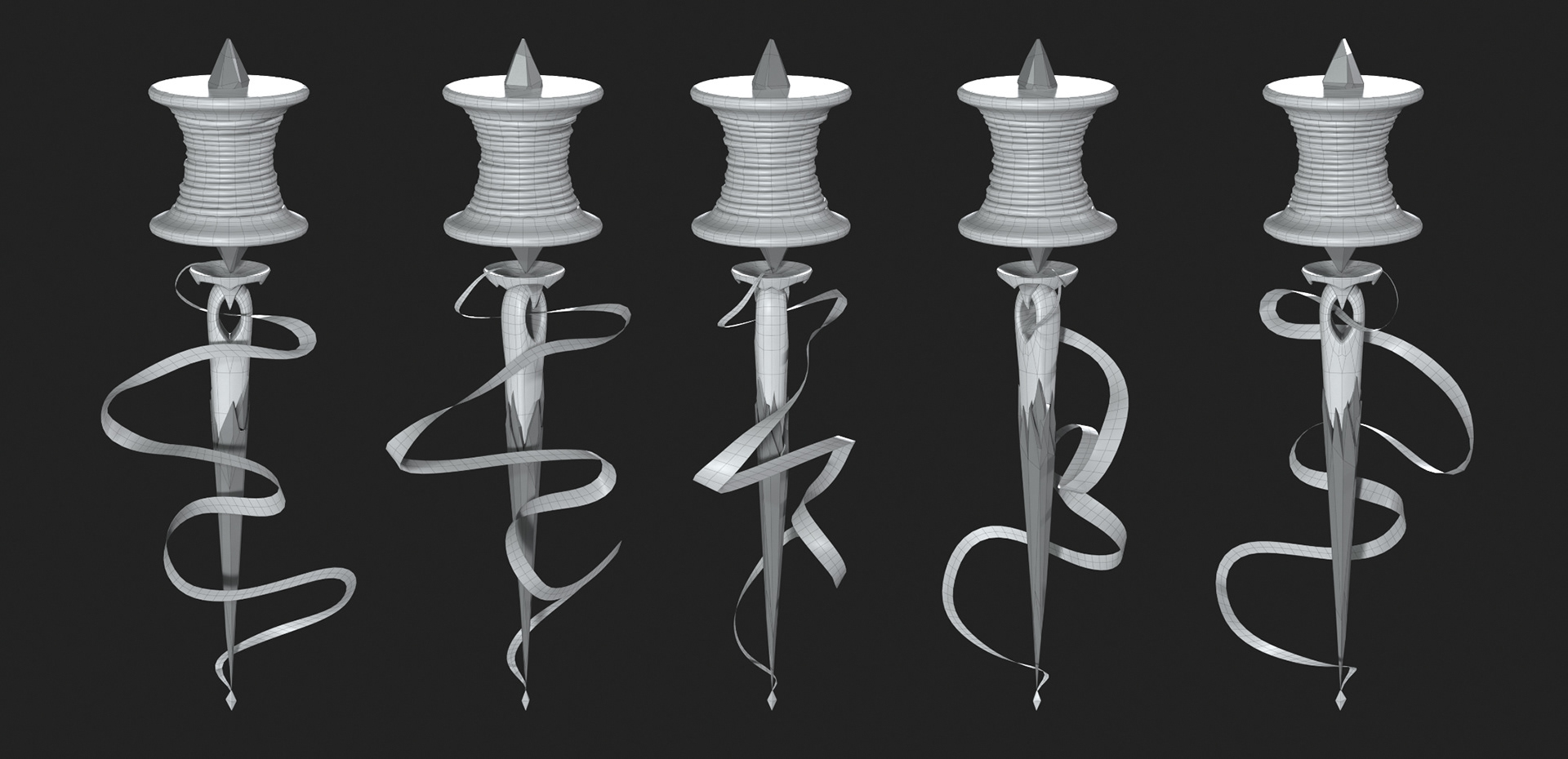 Needle Totem Wireframe