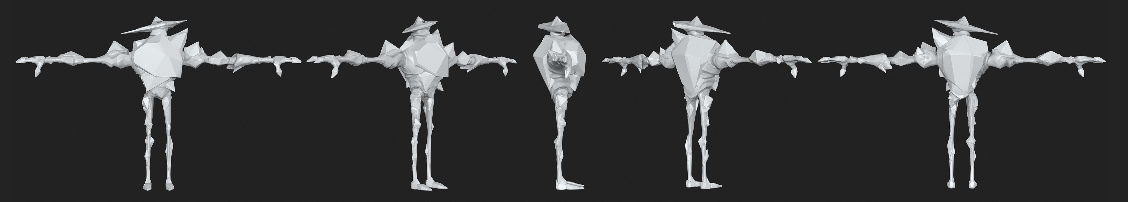 Lanky Monster Low Poly