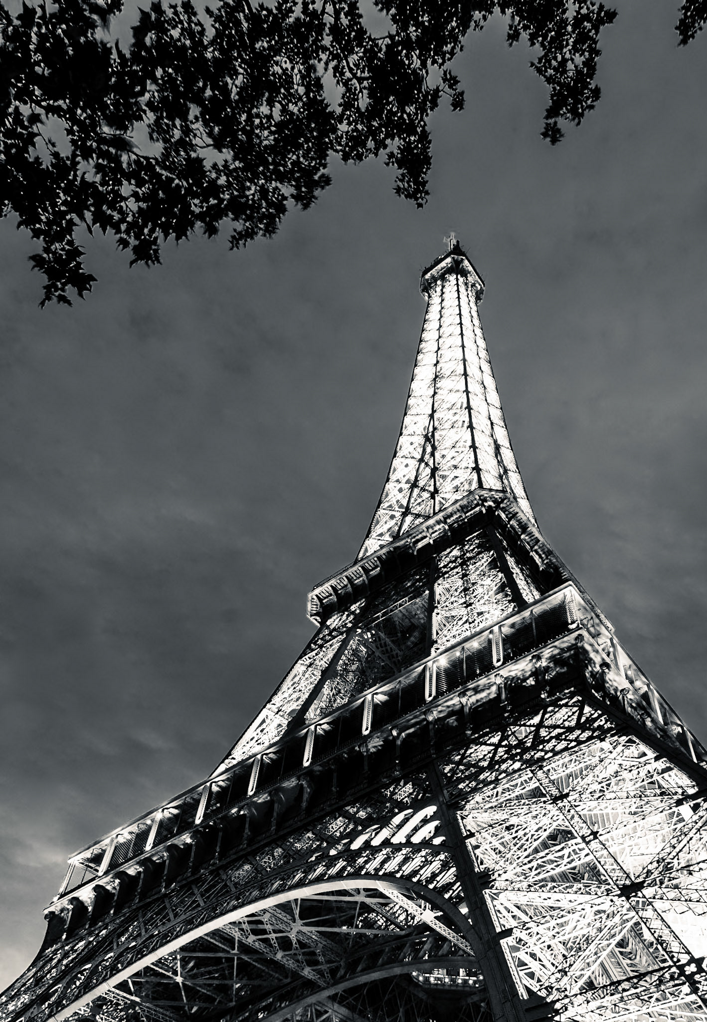 From under the Eiffel Tower
