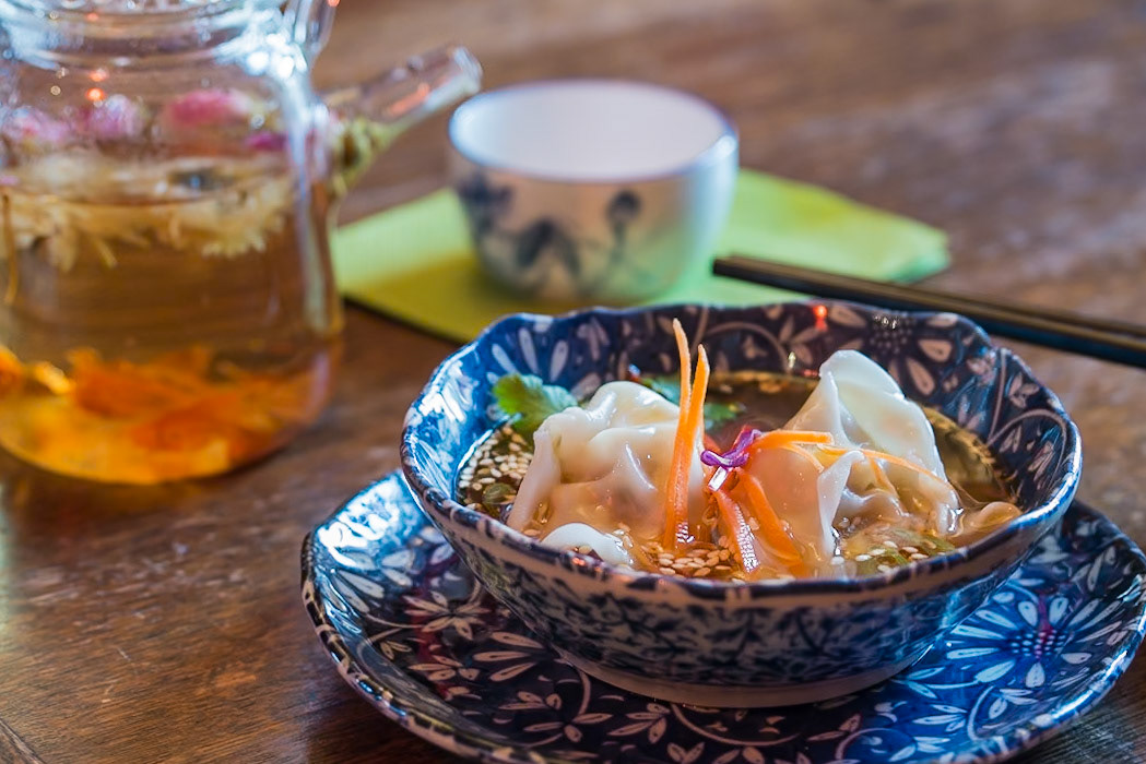 Dumplings and tea, Rylstone