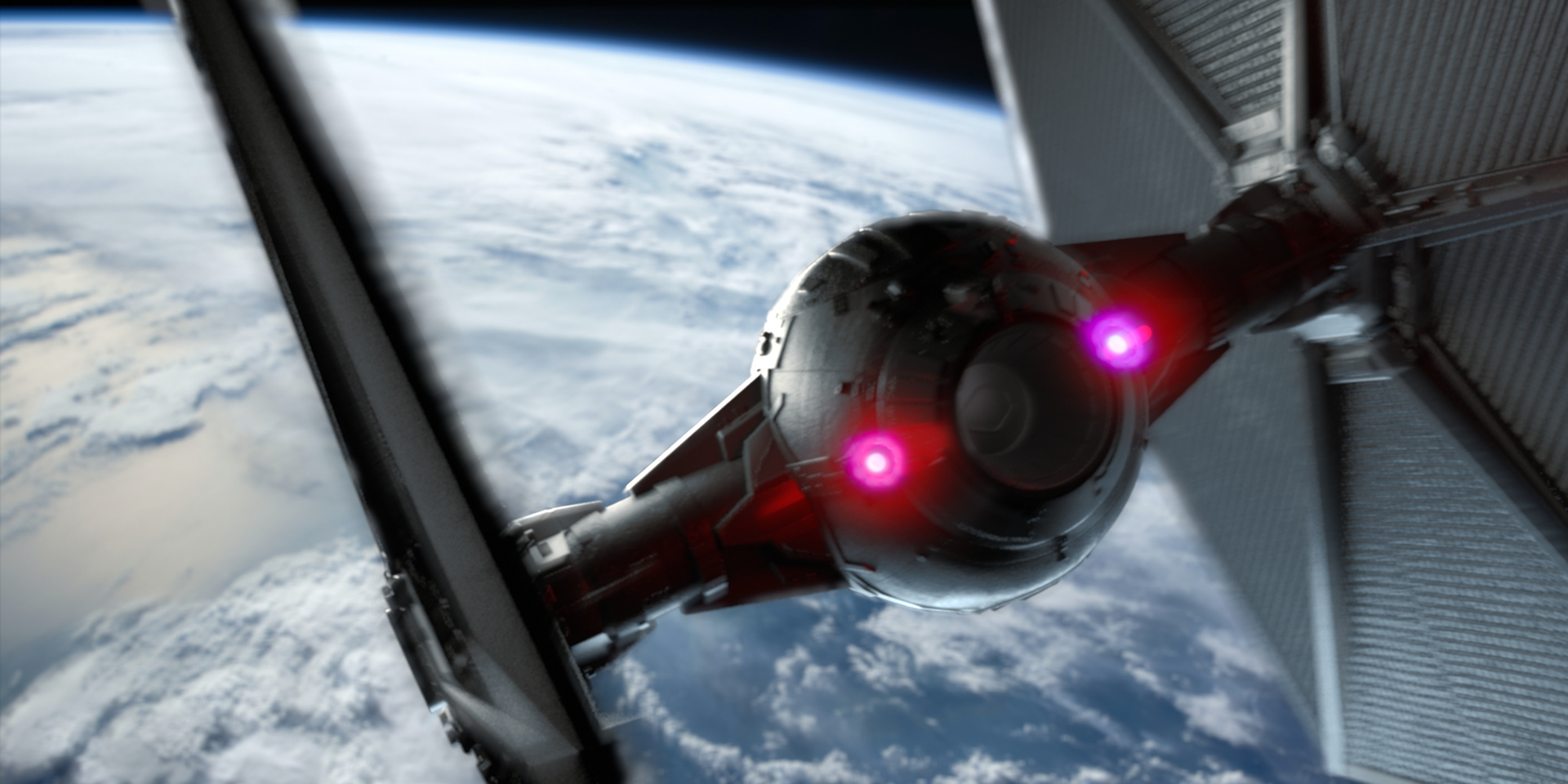 Tie Fighter Scene Composite