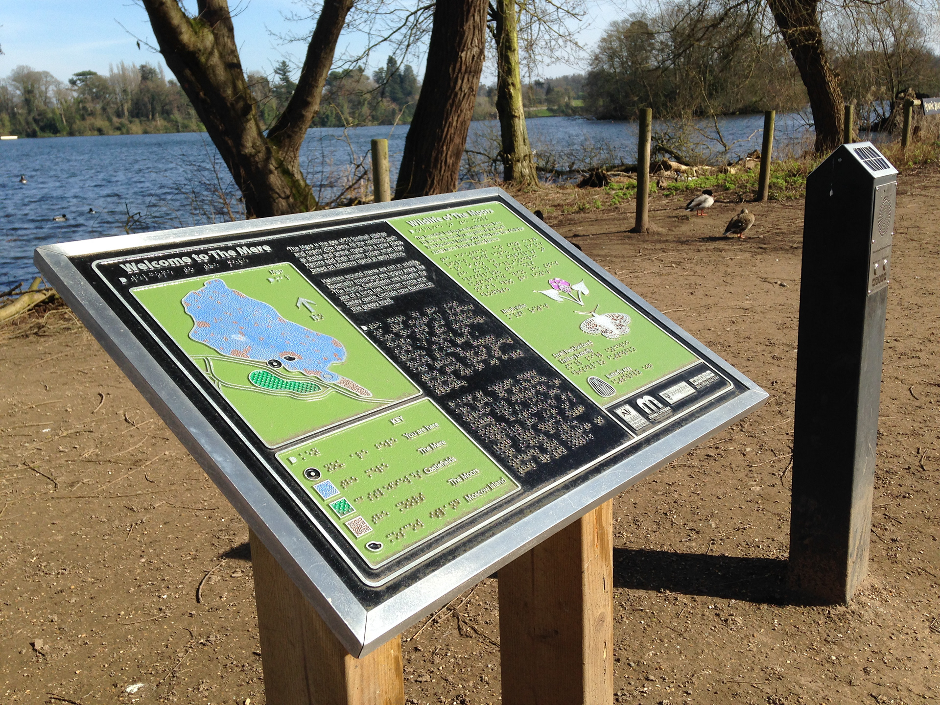 Ellesmere: tactile interpretive panel