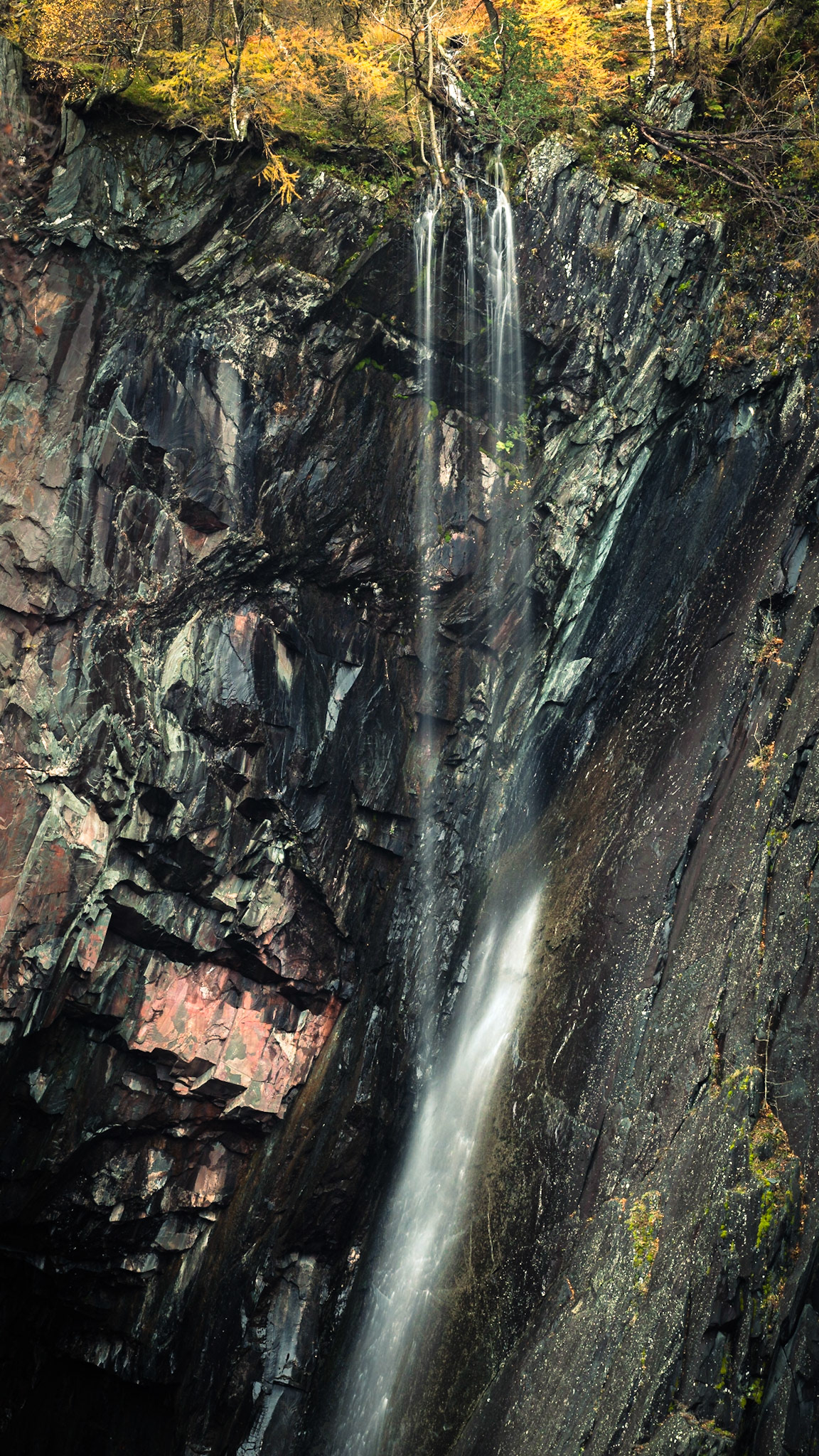 Hodge Close Quarry Waterfall