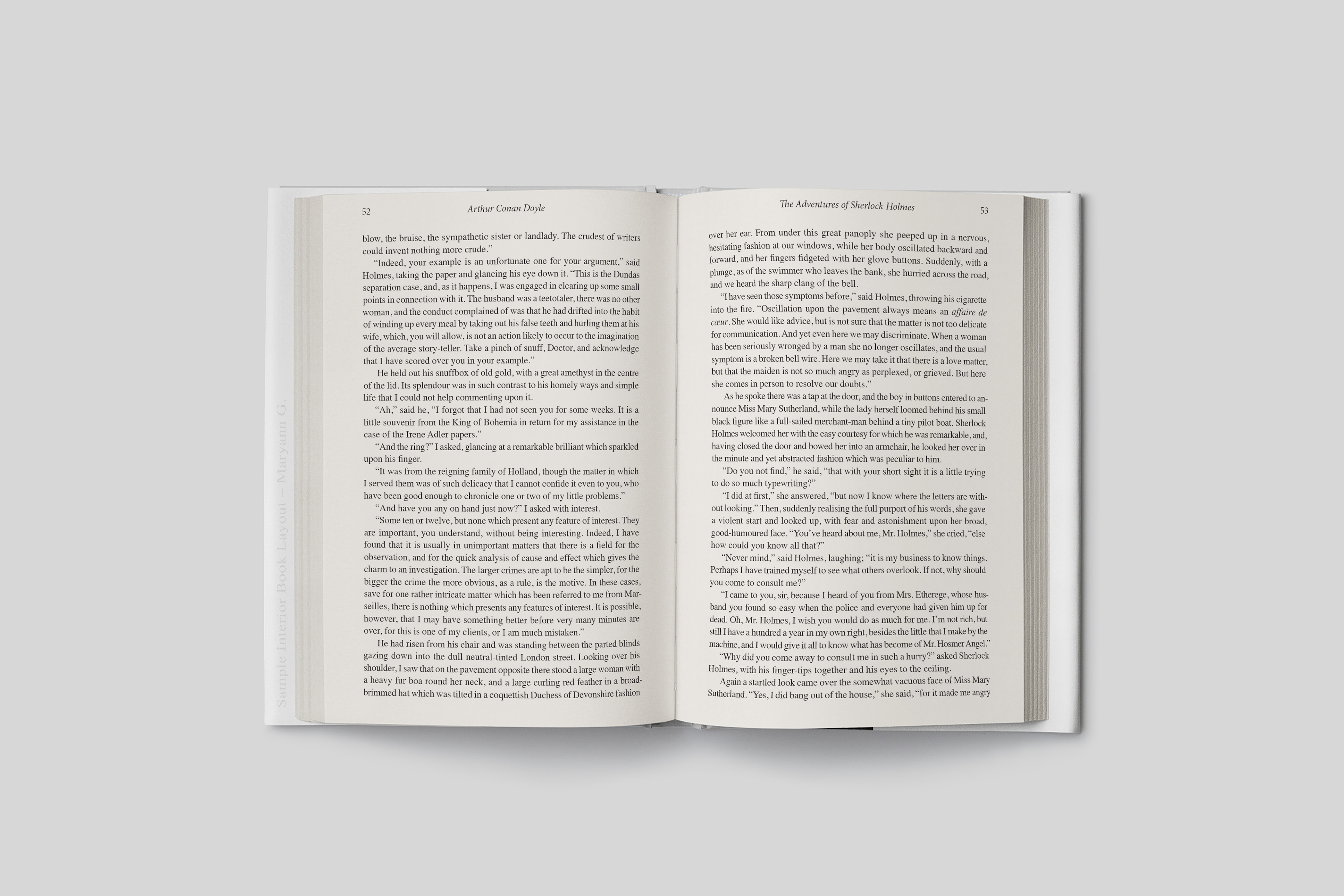 Interior pages