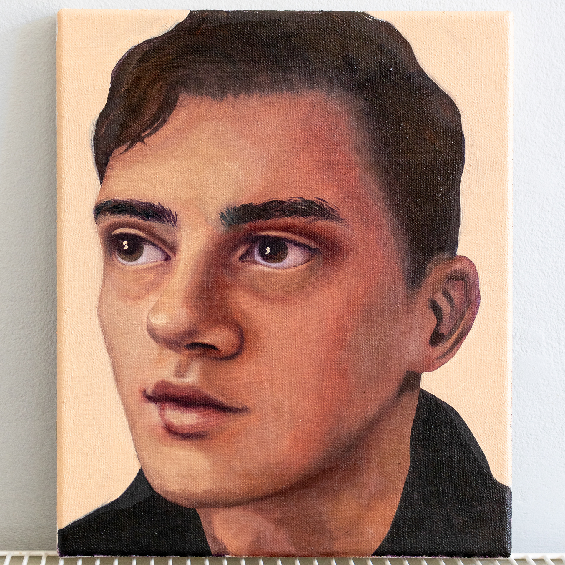 Portrait of Archie at 24, oil on canvas, 30 x 25 cm, 2023