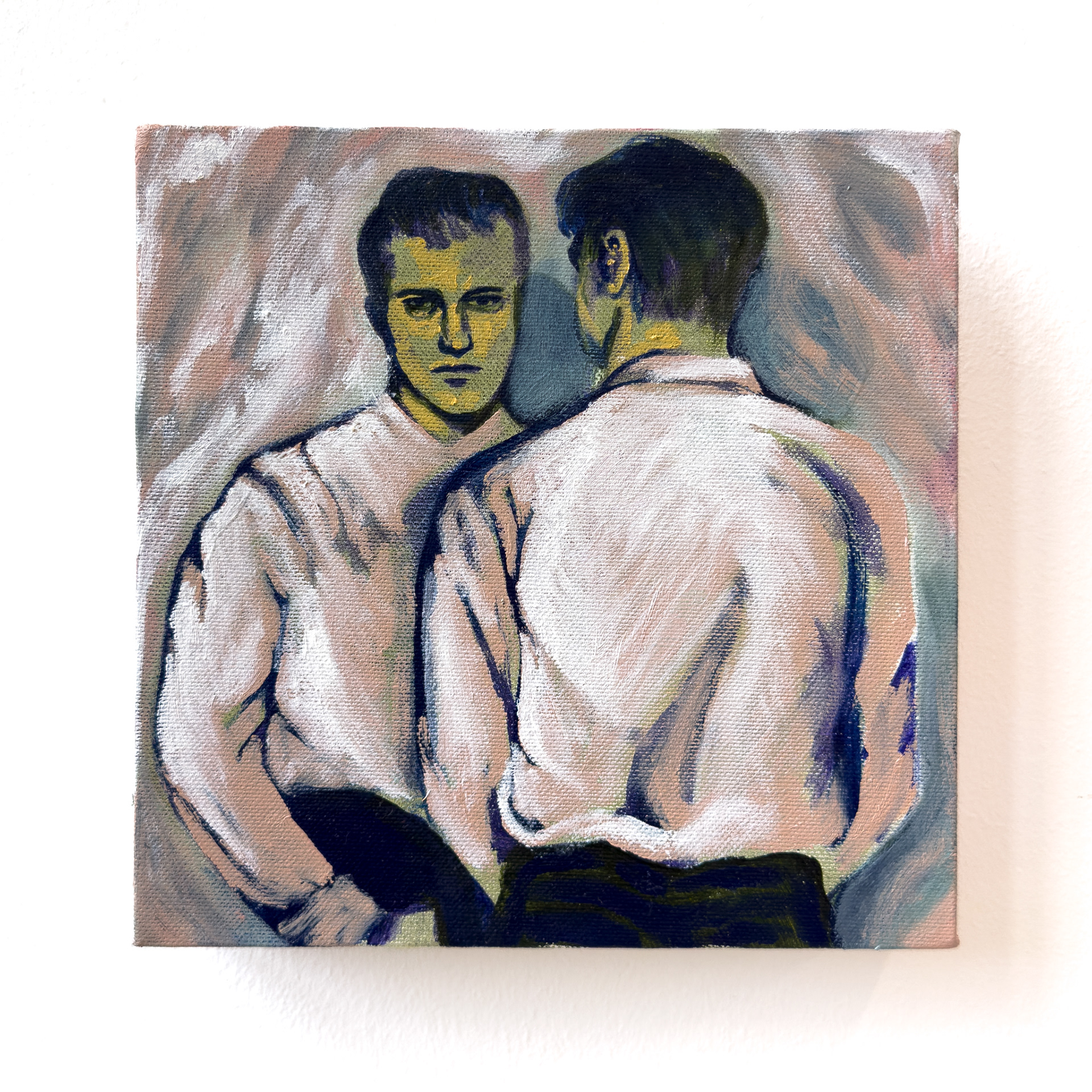 1992 Versace Cowboy Study, oil on canvas, 20 x 20 cm, 2025