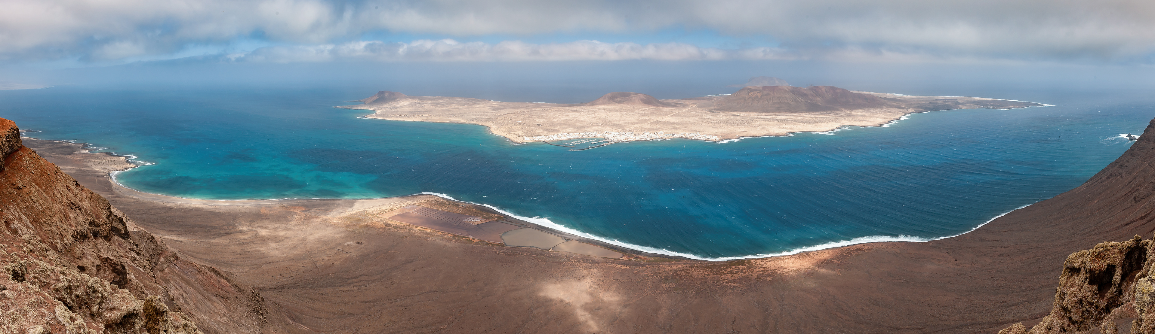 Blick vom Mirador del Rio auf La Graciosa