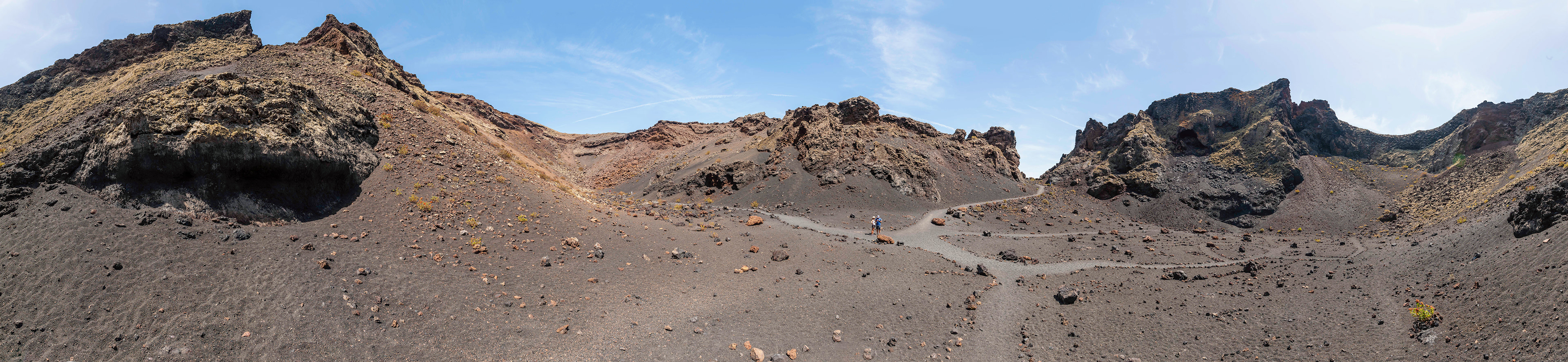 Krater des Volcán de Cuervos (360°-Panorama)
