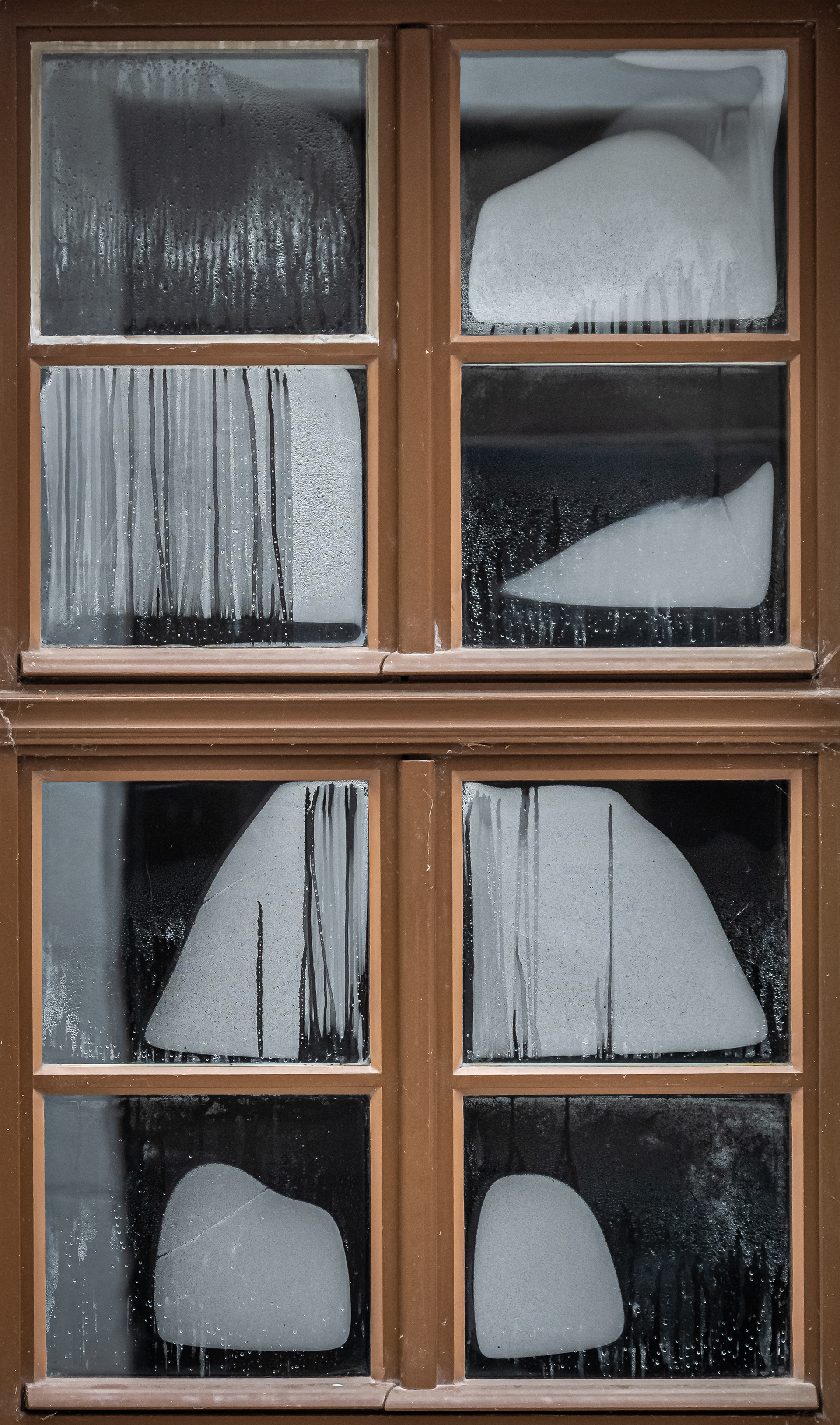 Angelaufene Fensterscheiben in Weimar