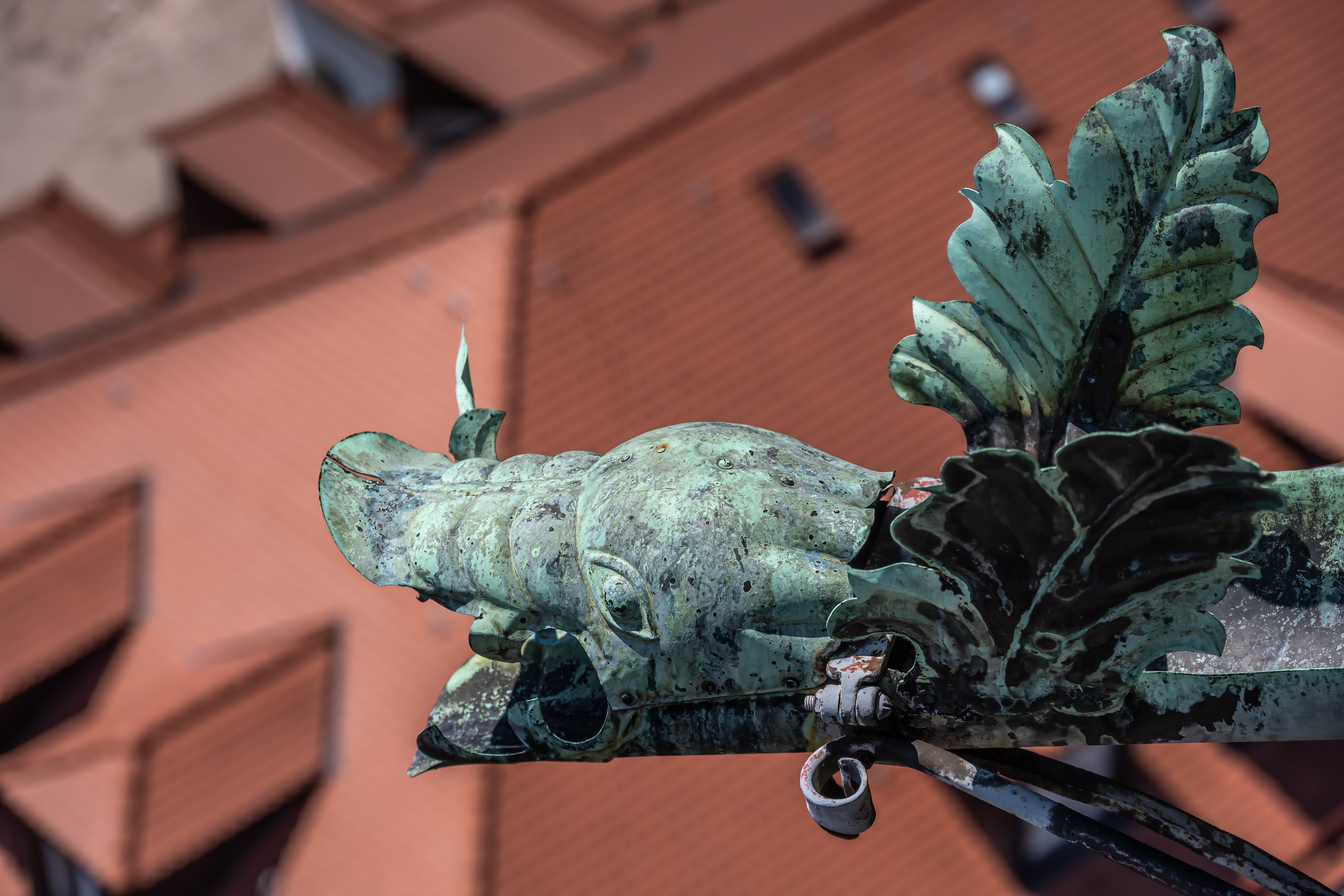 Wasserspeier am Turm