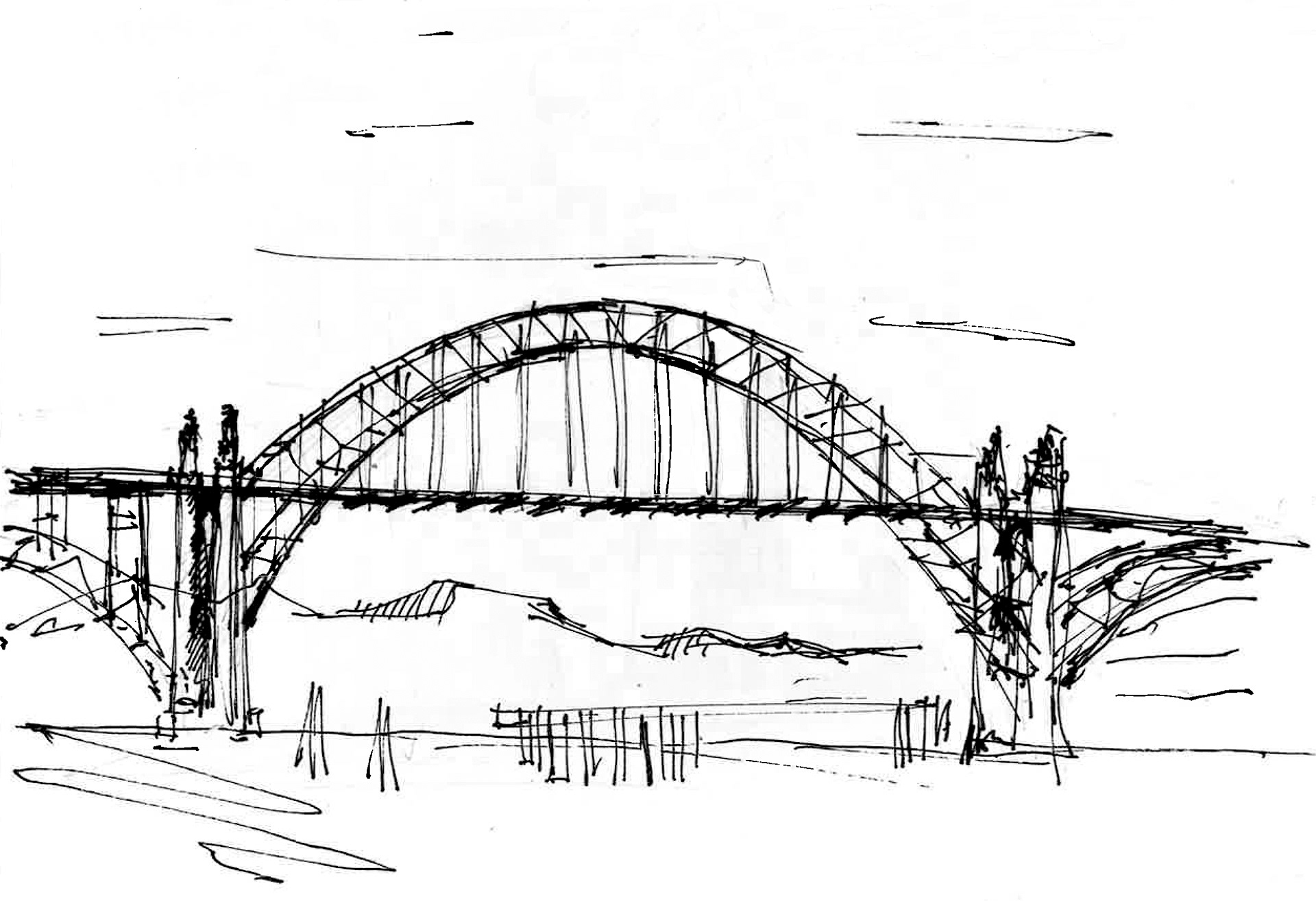 Yaquina Bay Bridge, Newport, OR. Conde McCullough