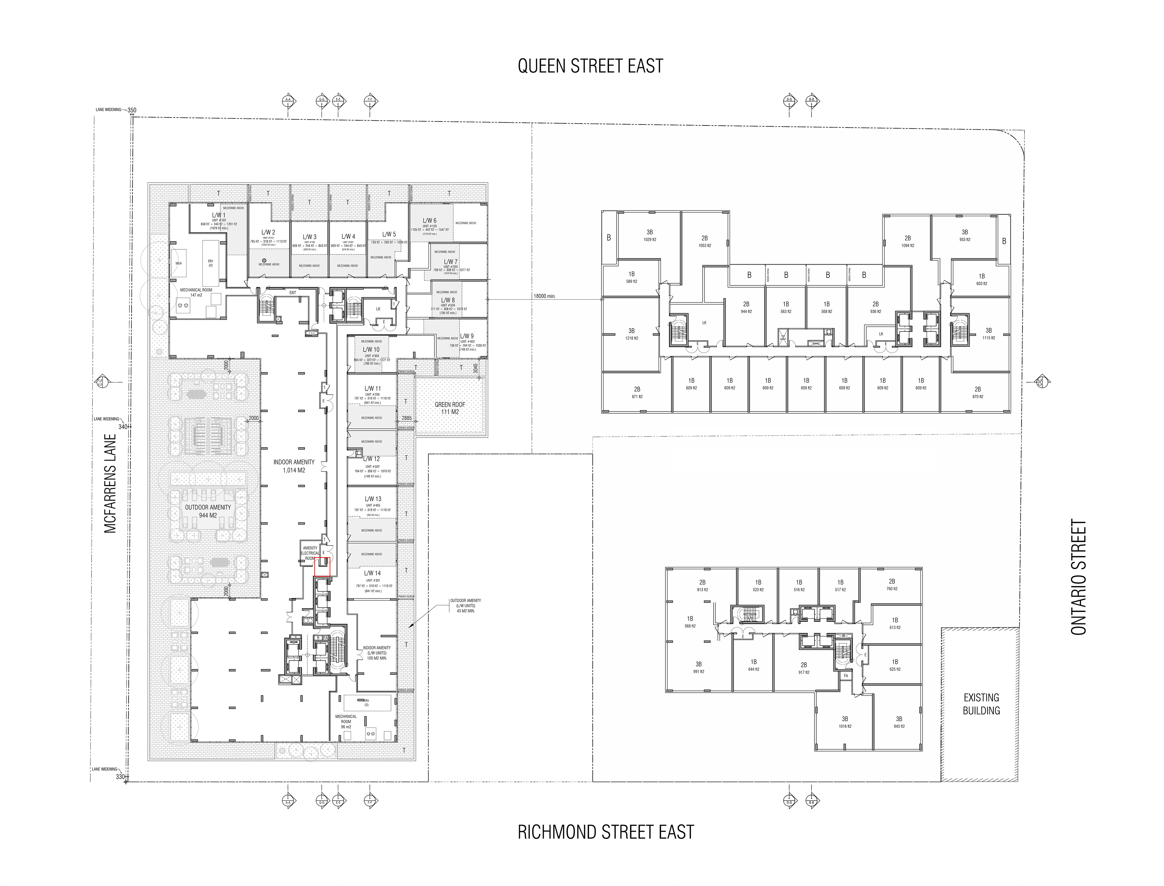 7th Floor - Residential units / Terrace