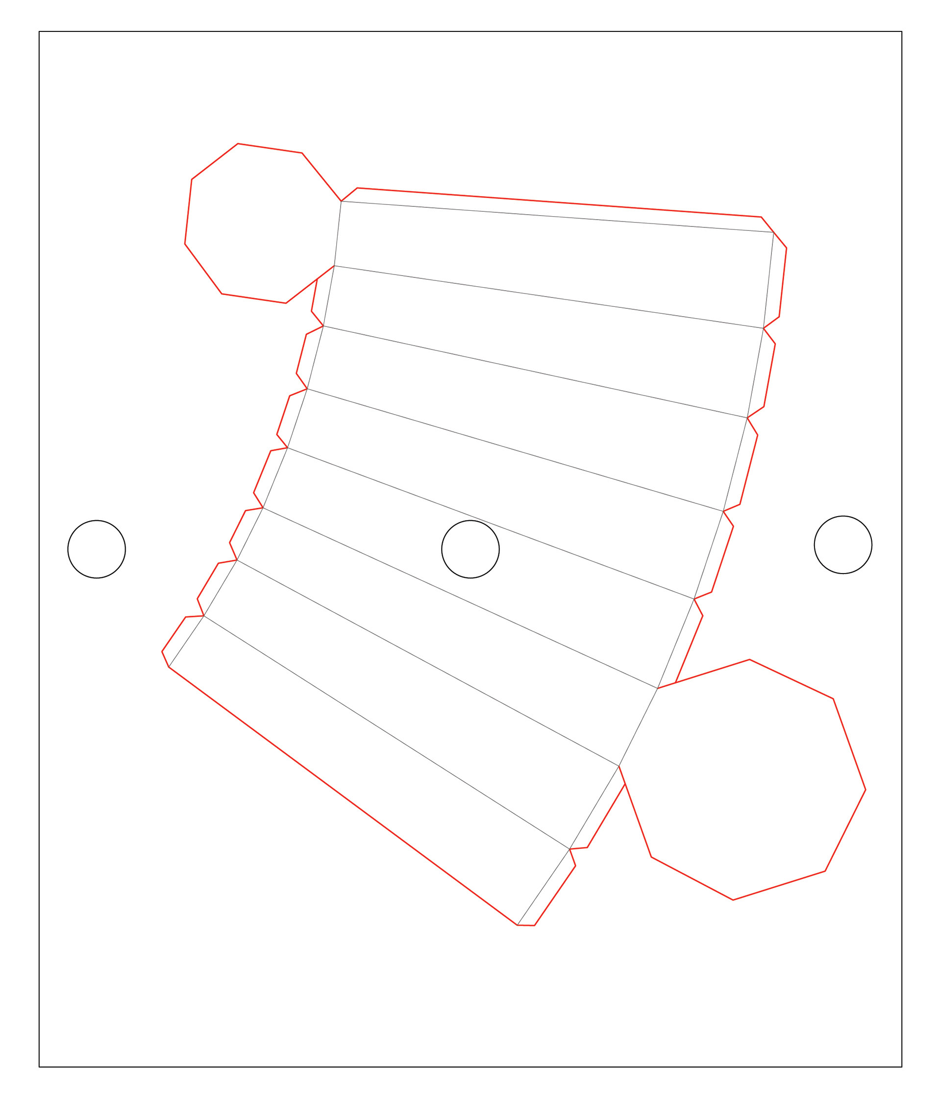 Unrolled 2D Pattern For CNC Routing