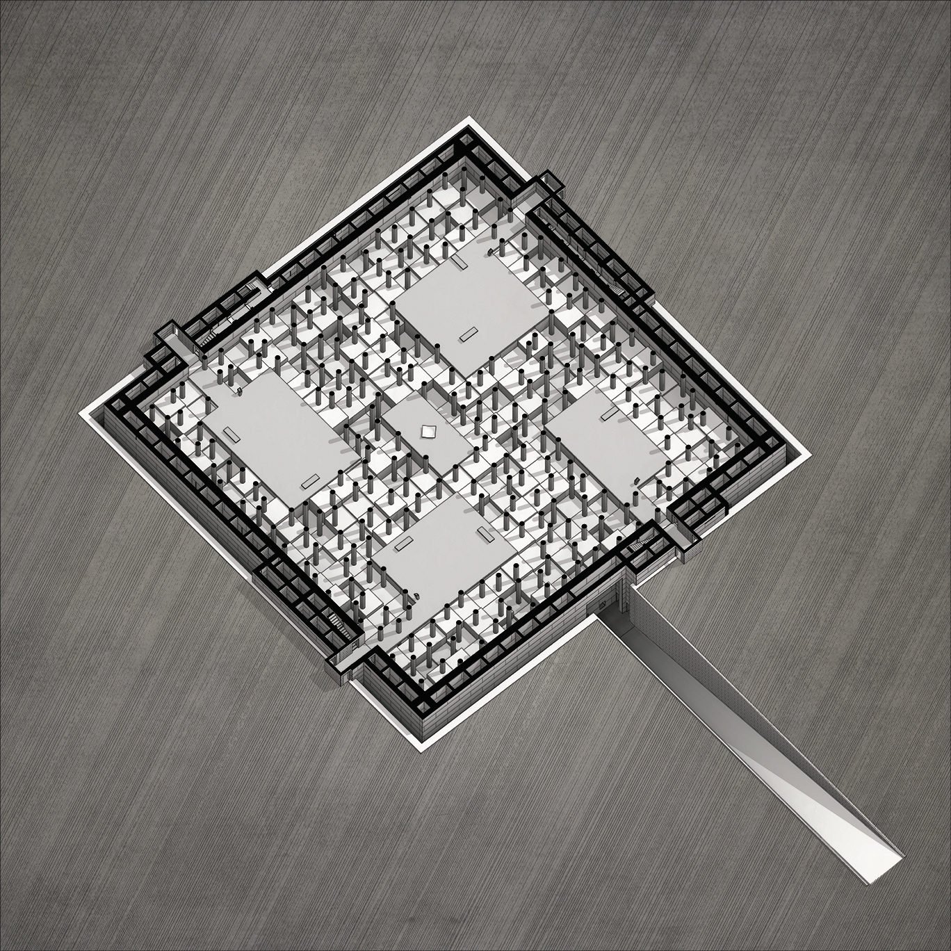 Axonometric Cut: Interior