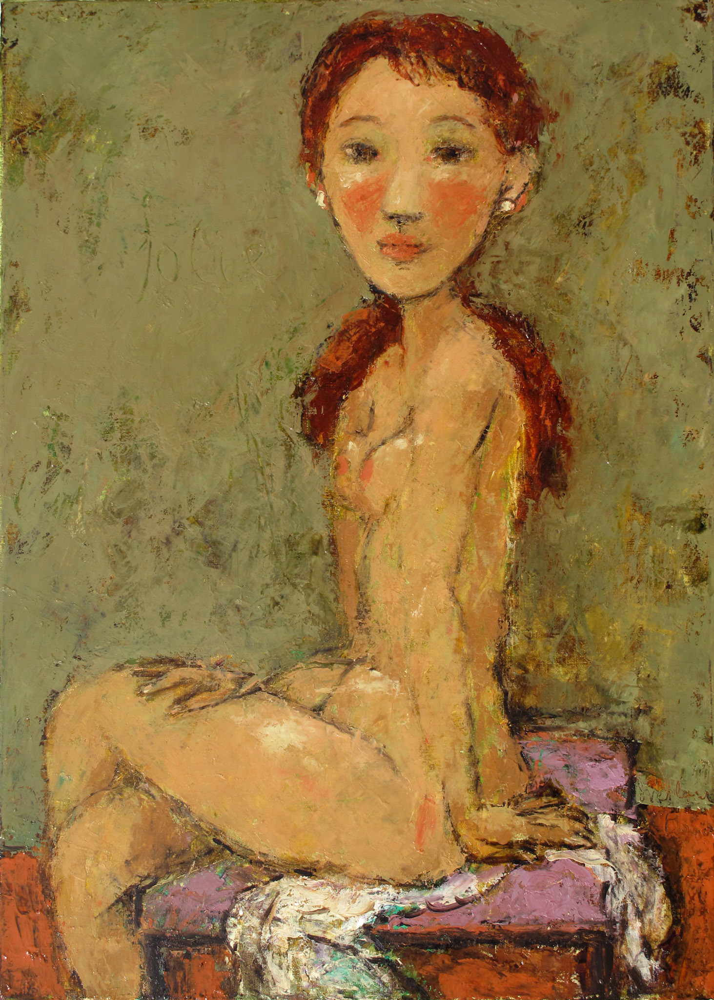 PEARL, oil on canvas, 70x50cm.