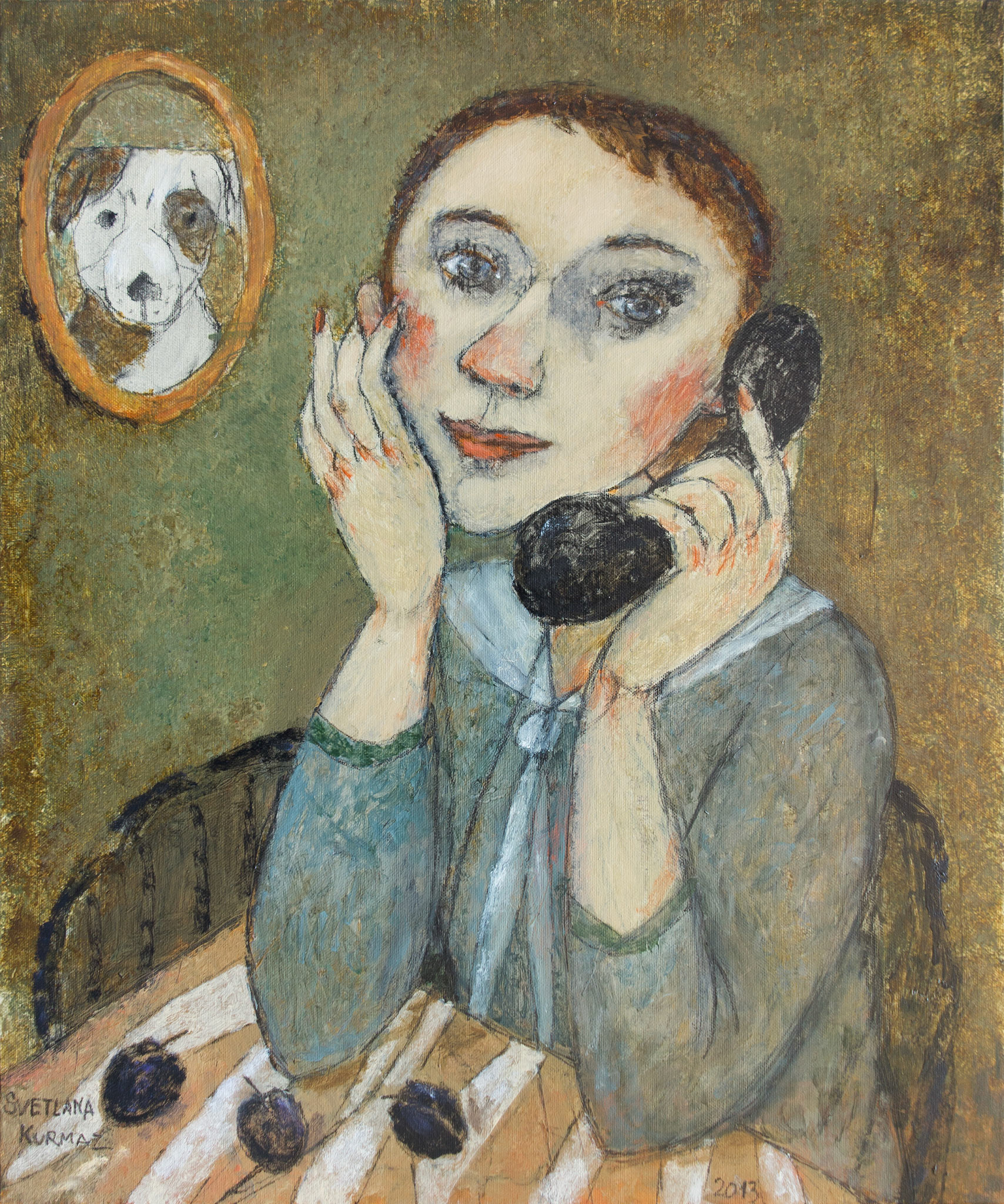 HALLO!, oil on canvas, 60x50cm./ SOLD