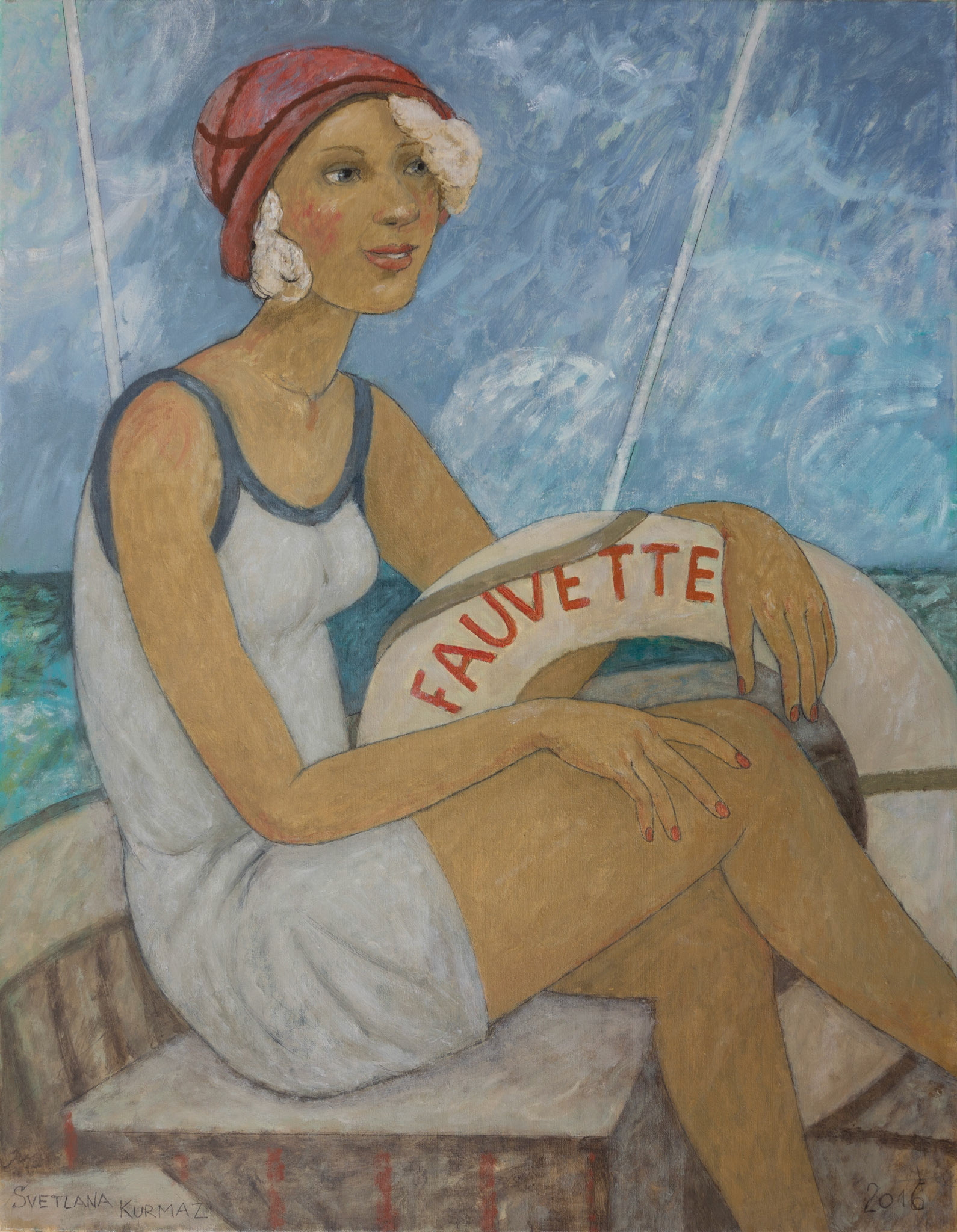 FAUVETTE, oil on canvas, 90x70cm. Available.