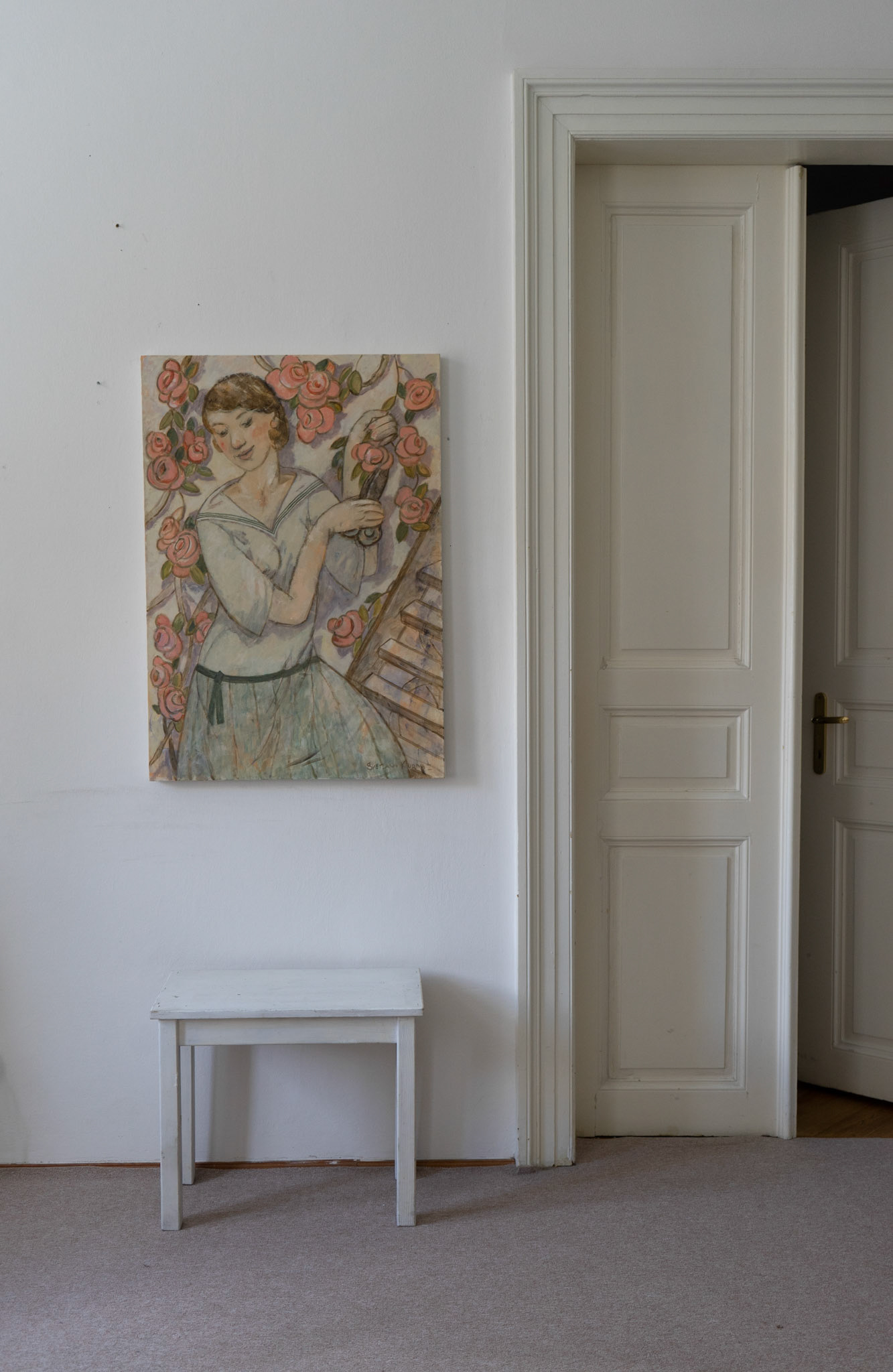 in artist studio
