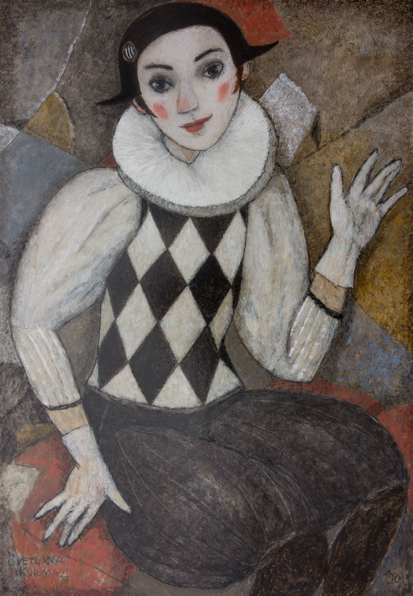 DOMINO, oil on canvas, 100x70cm. SOLD