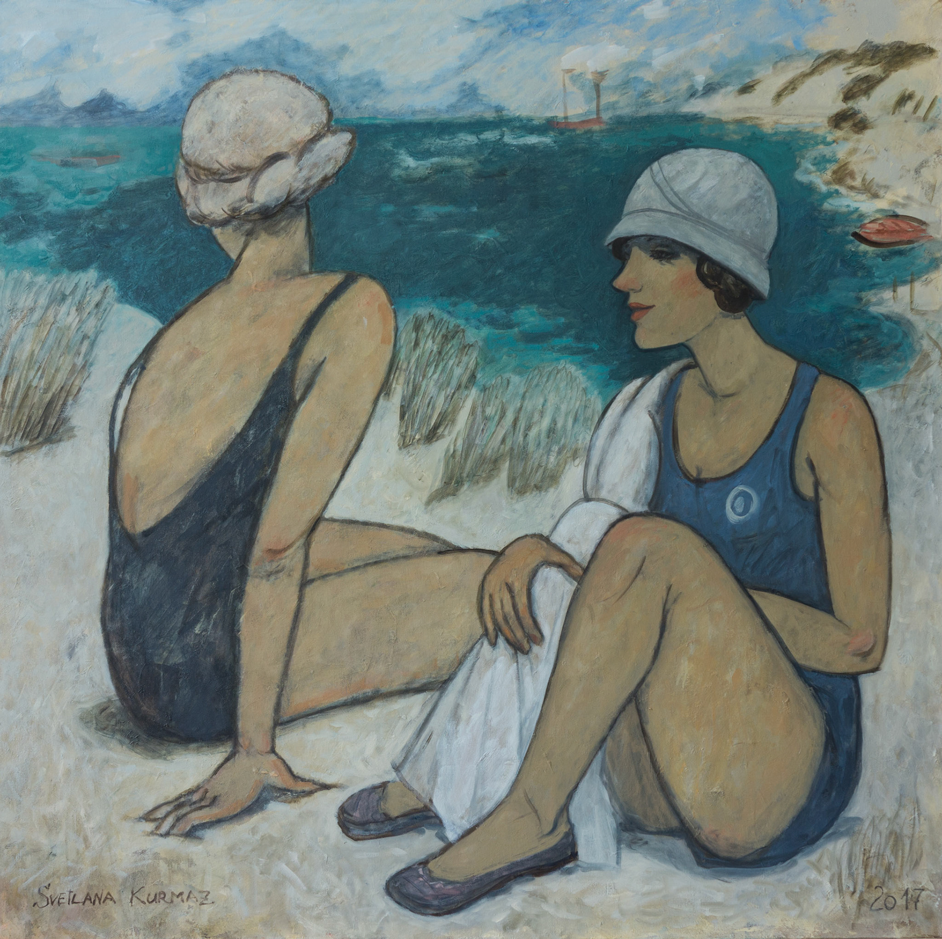 LAZY DAY, oil on canvas, 100x100cm. Available.