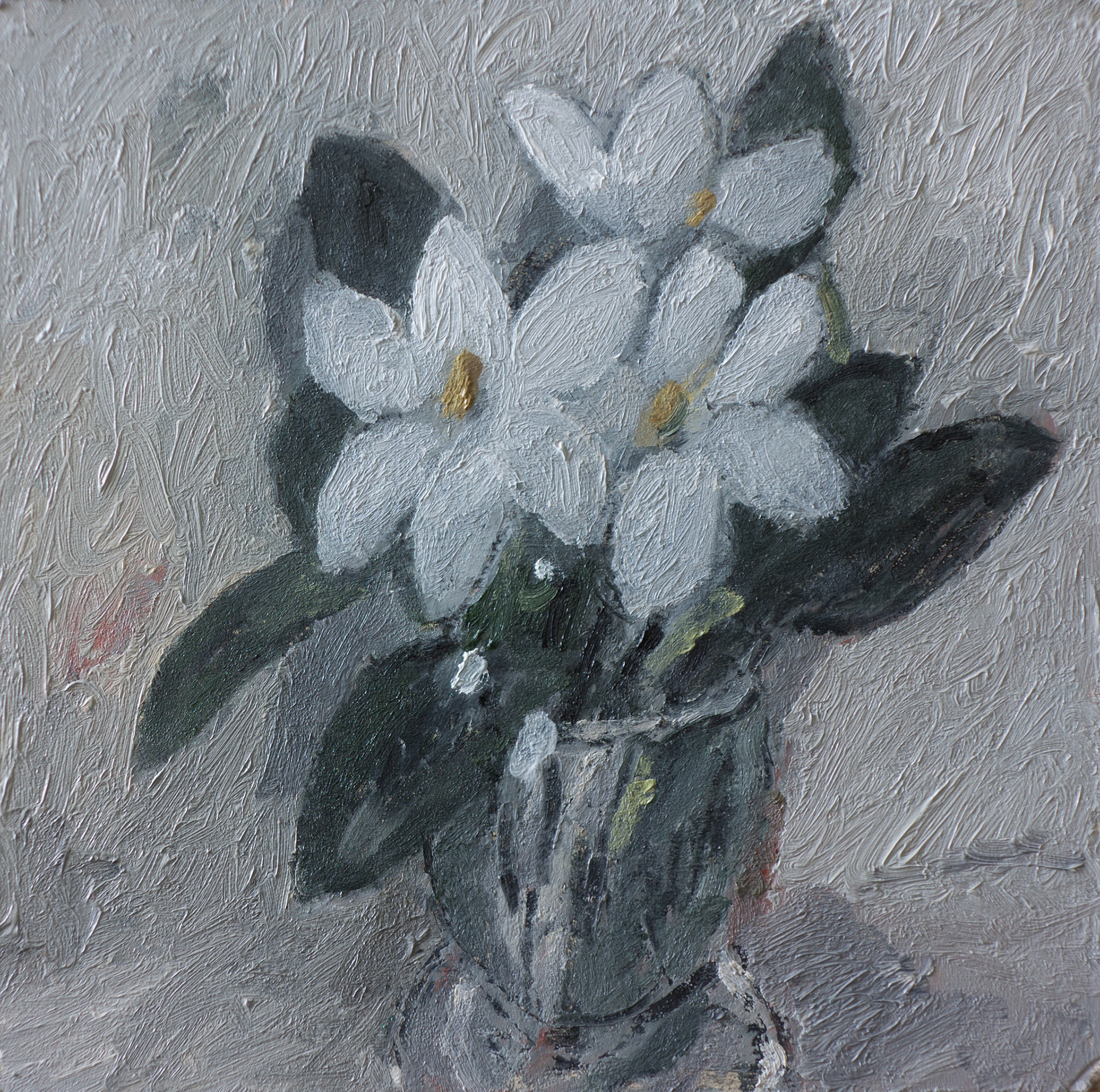 LE PETIT BOUQUET, oil on panel, 20x20cm.SOLD