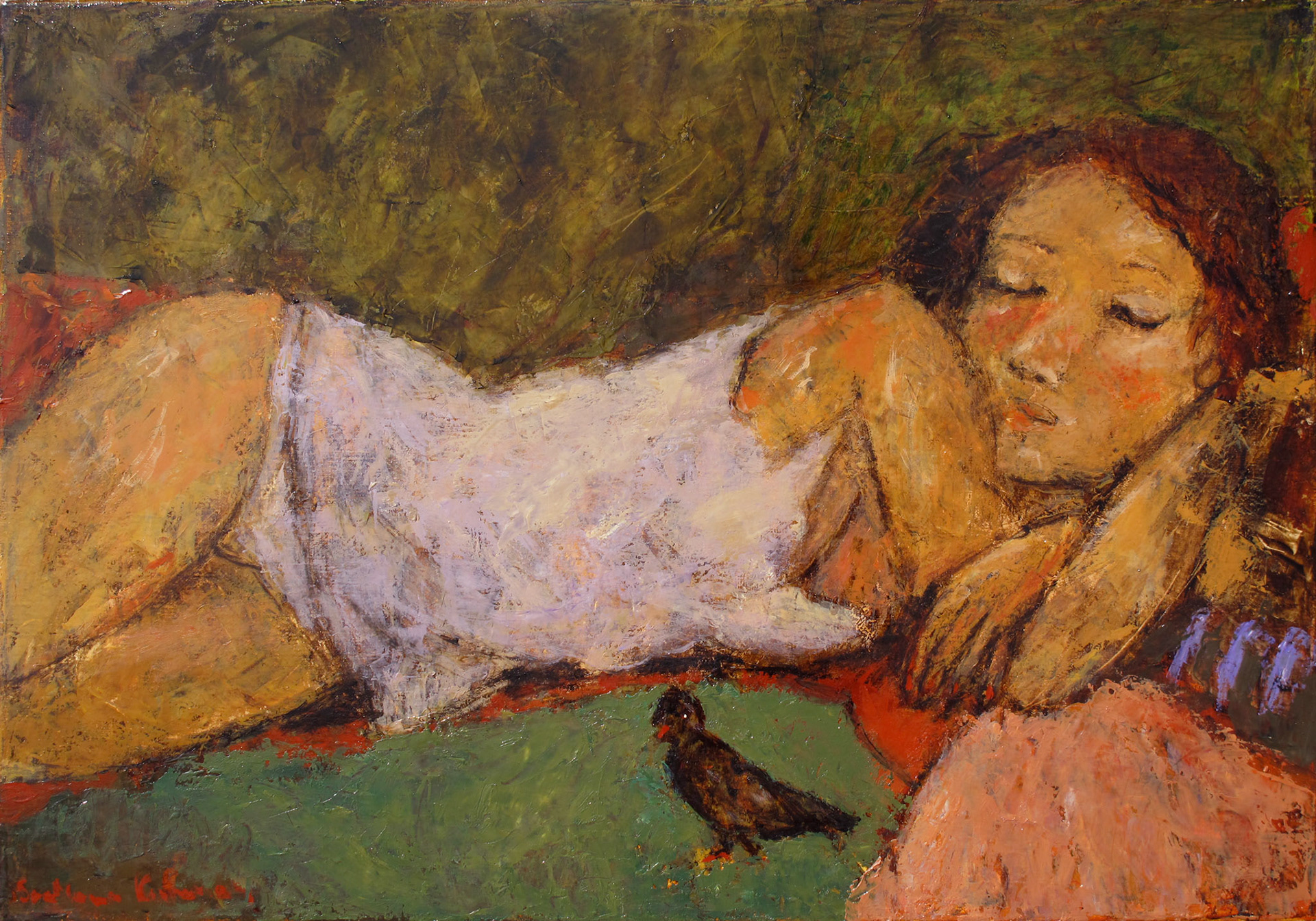 SWEET DREAM, oil on canvas, 45x65cm.