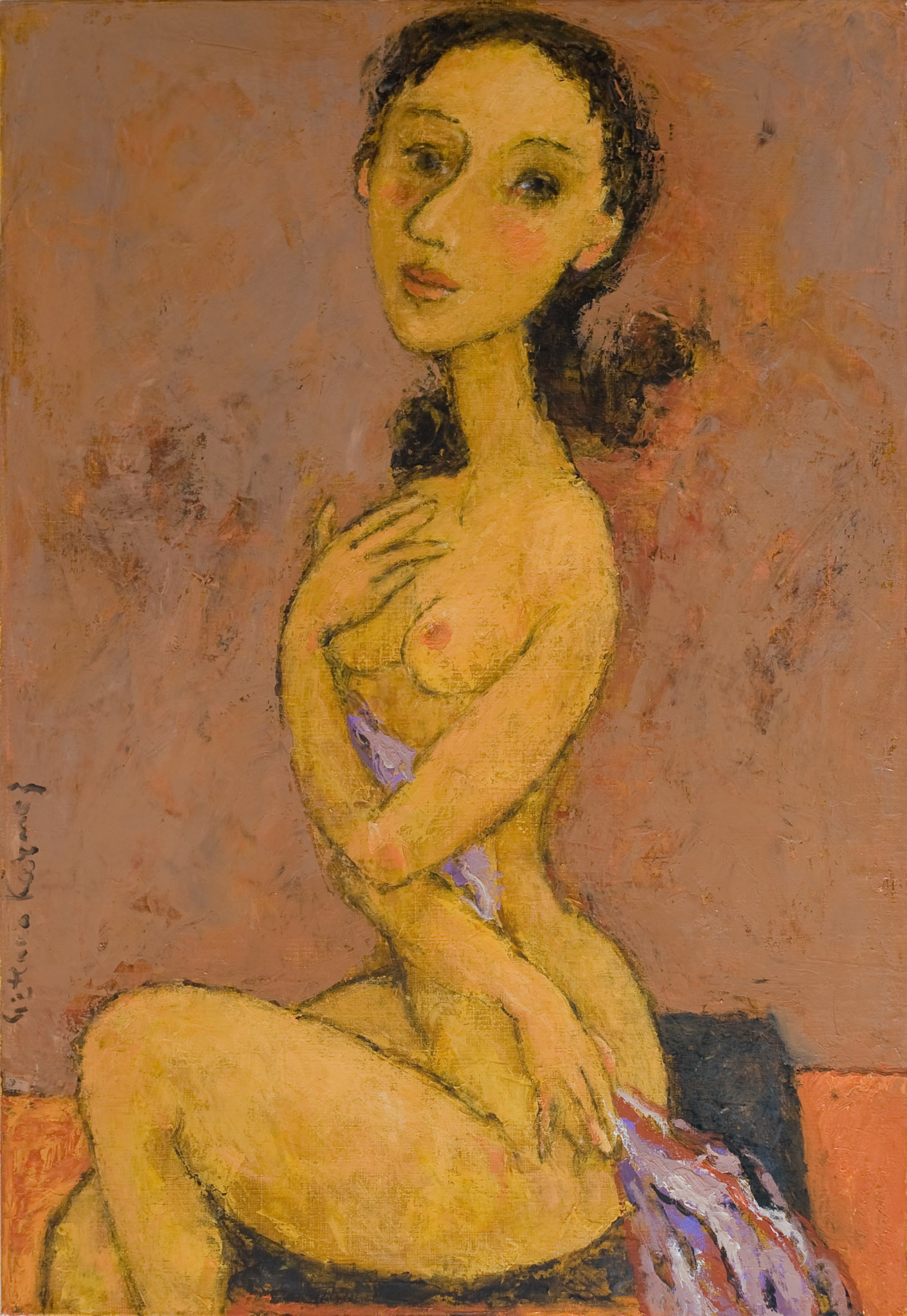 NUDE, oil on canvas, 65x45cm.