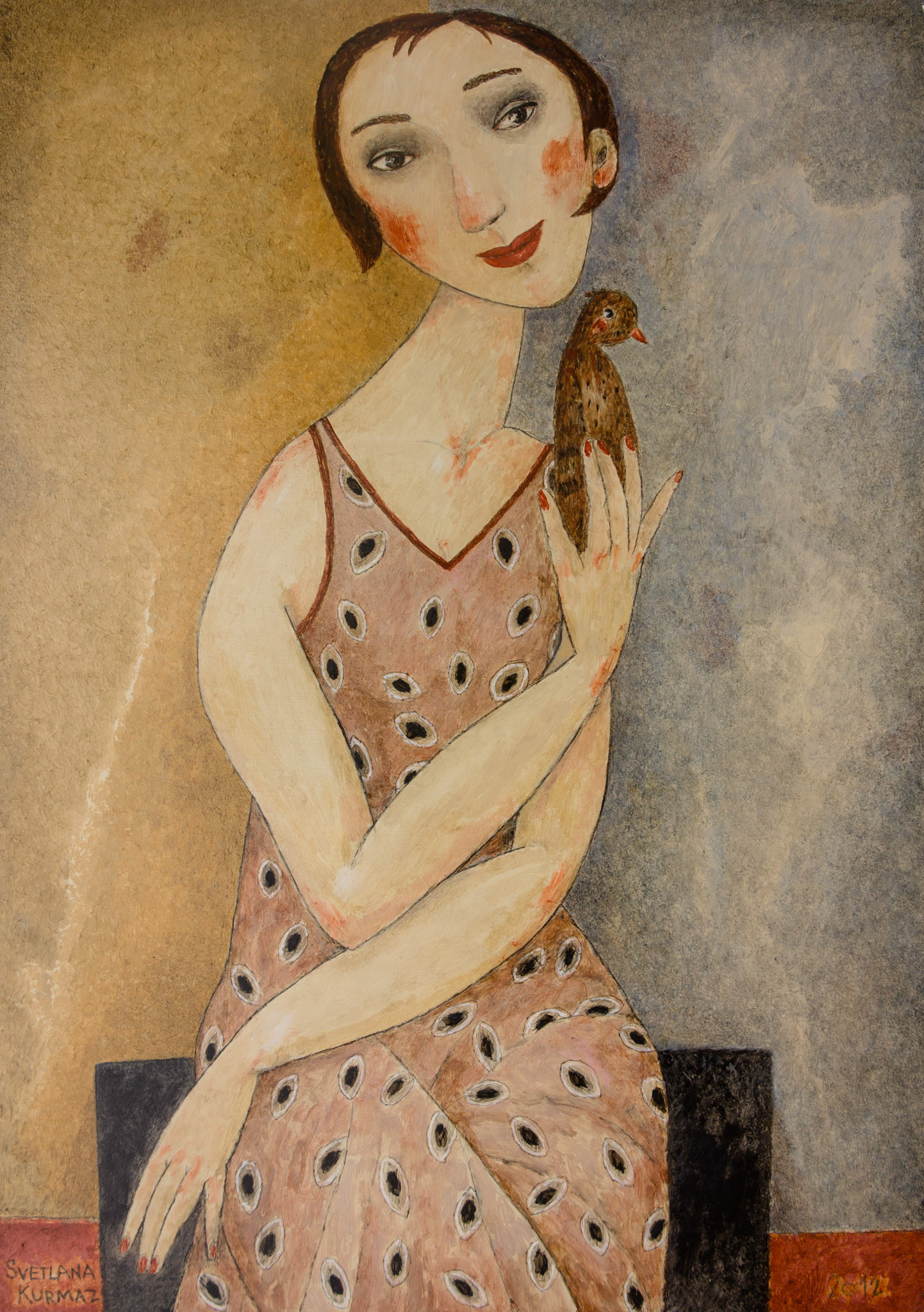 SUMMER BIRD, oil on canvas, 100x70cm. SOLD