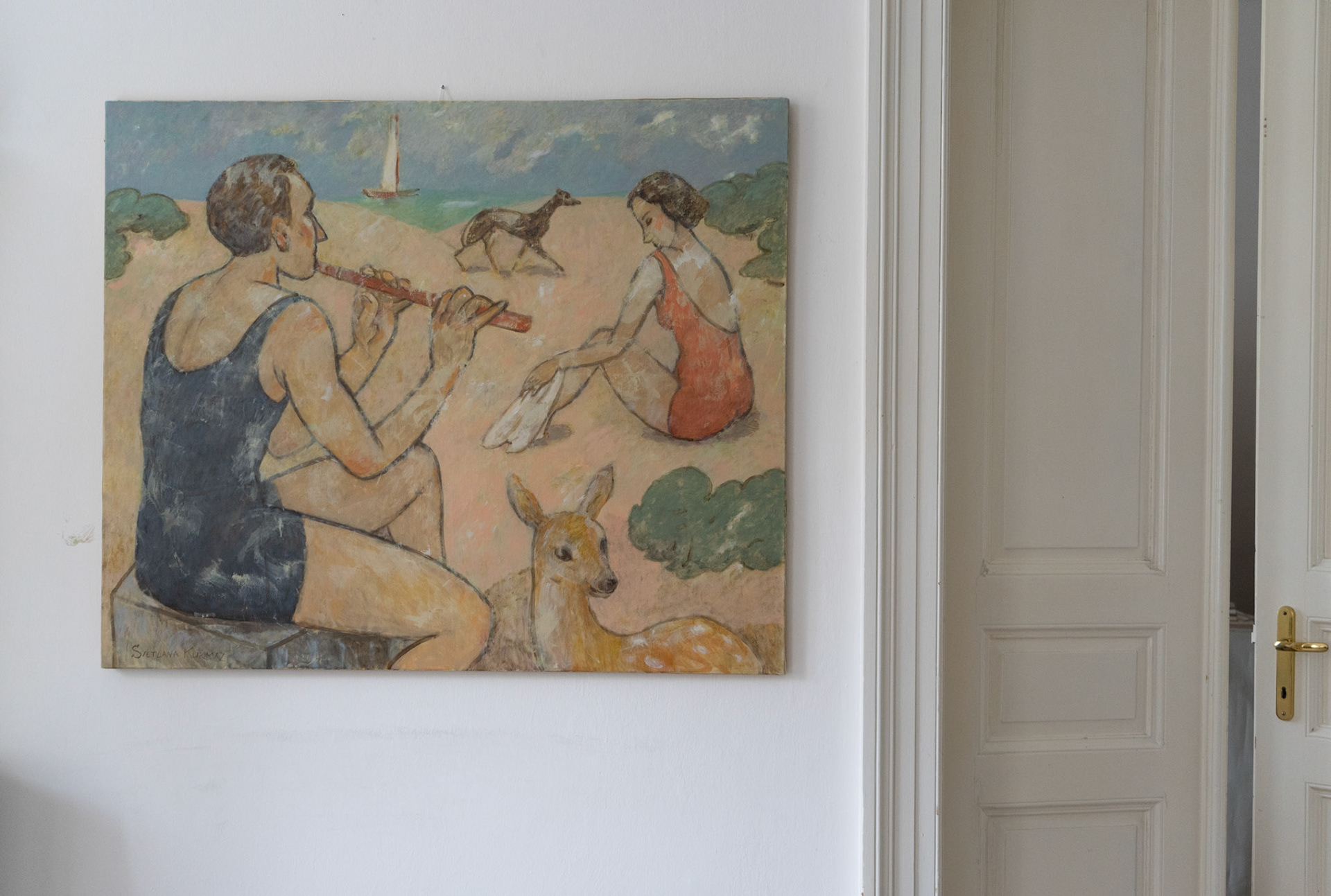 In artist studio