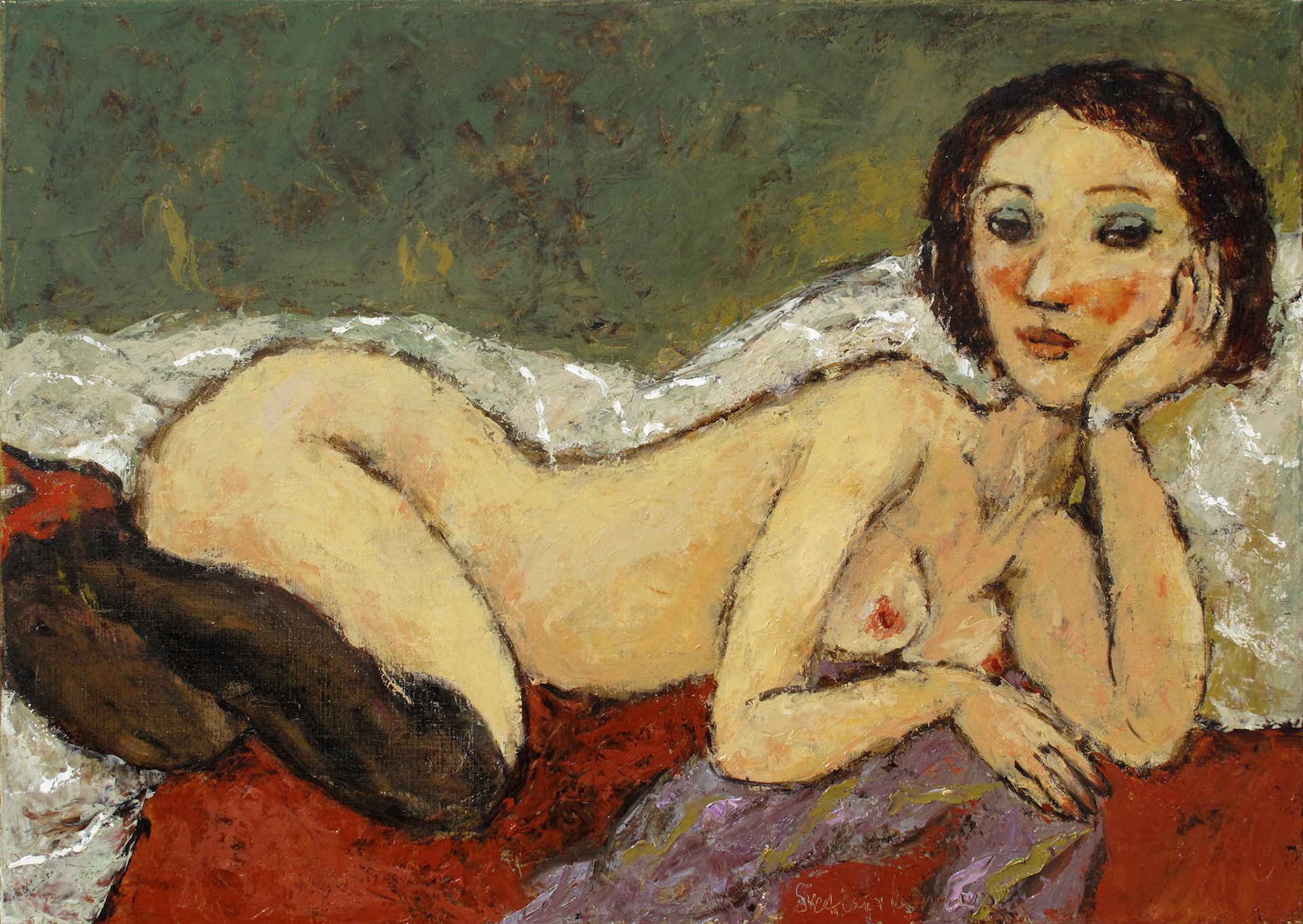 MILA, oil on canvas, 50x70cm.