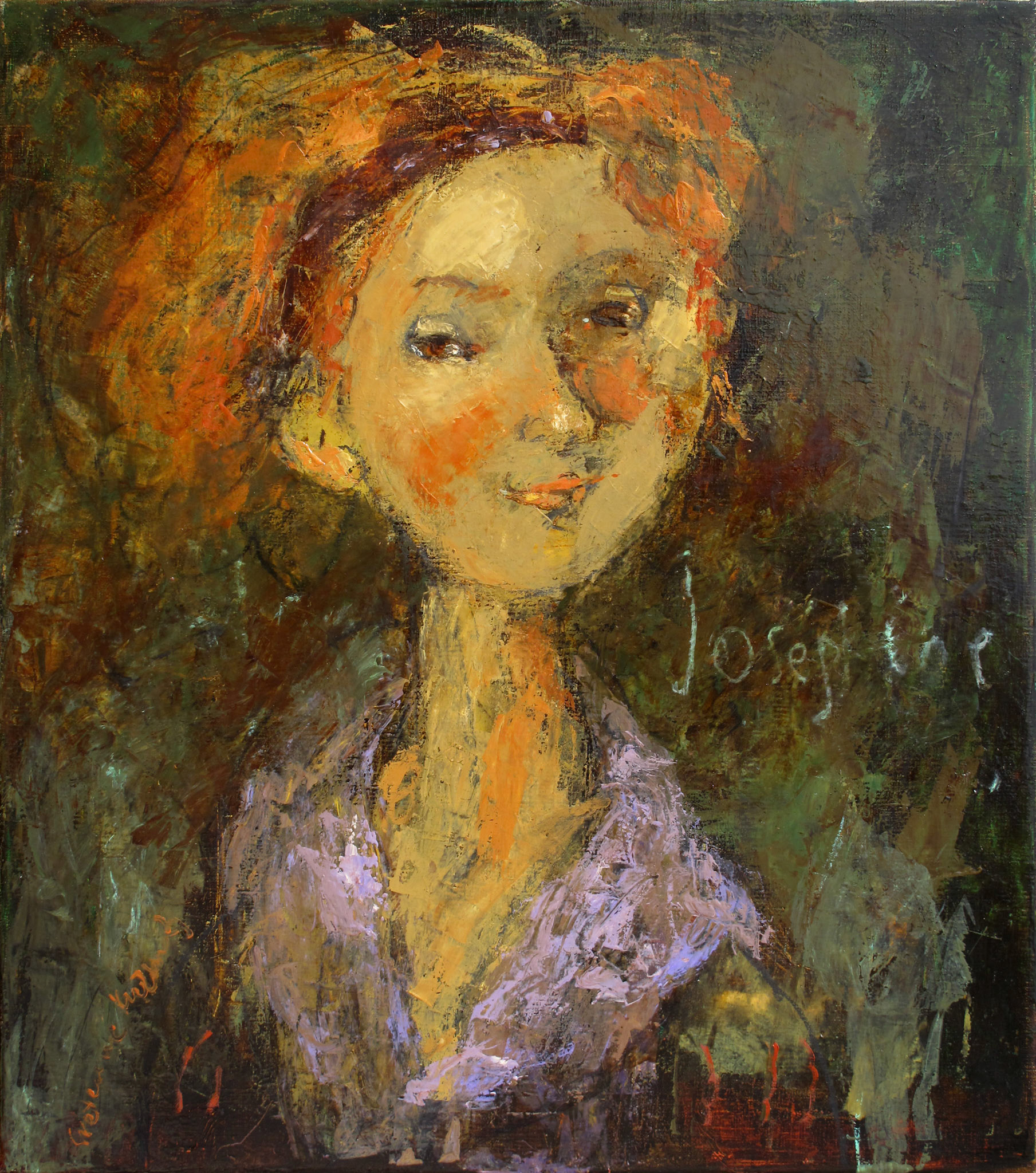 JOSEPHINE'S PORTRAIT, oil on canvas, 55x50cm.