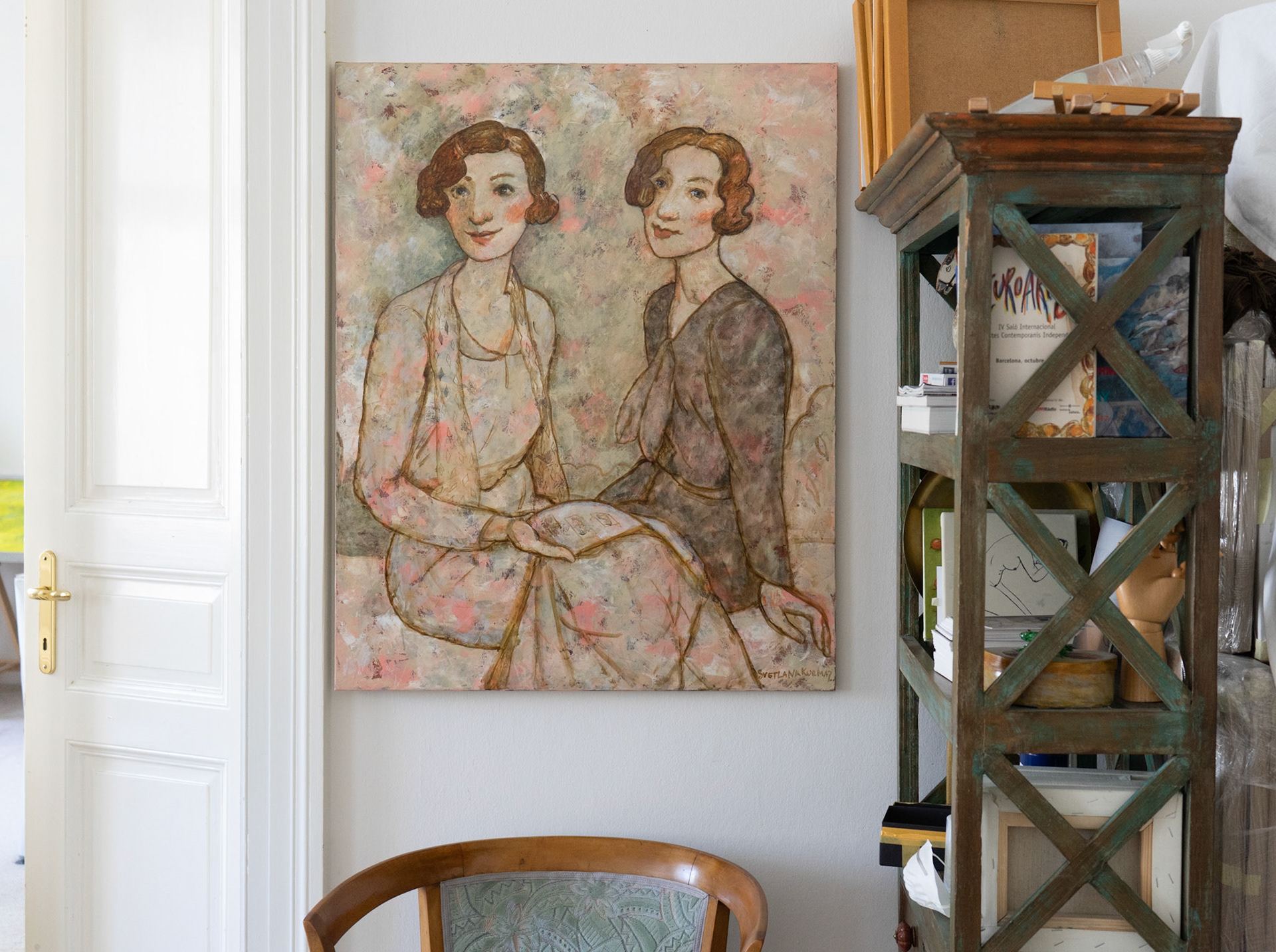 In artist studio