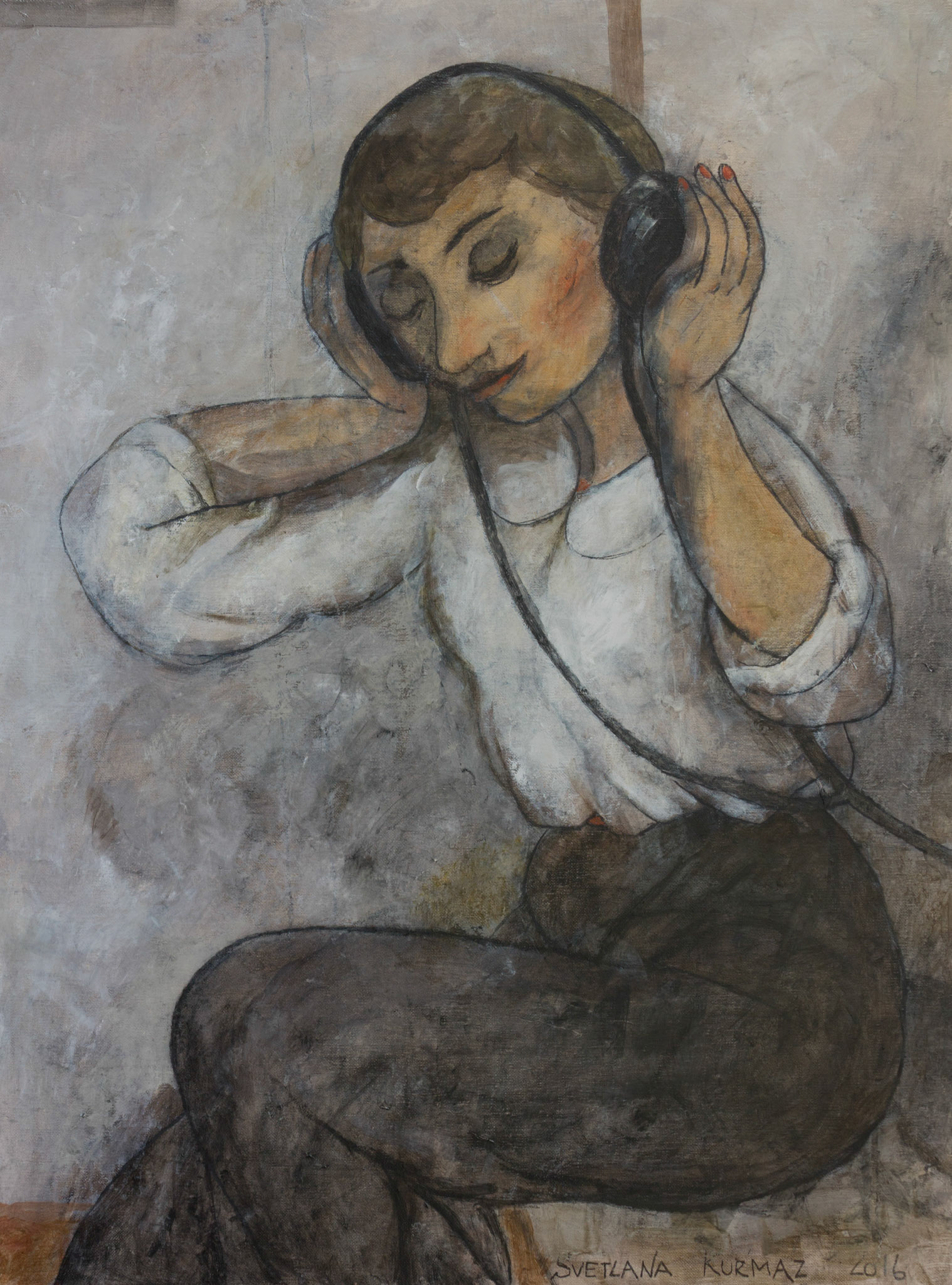 RADIO, oil on canvas, 80x60cm. Available.