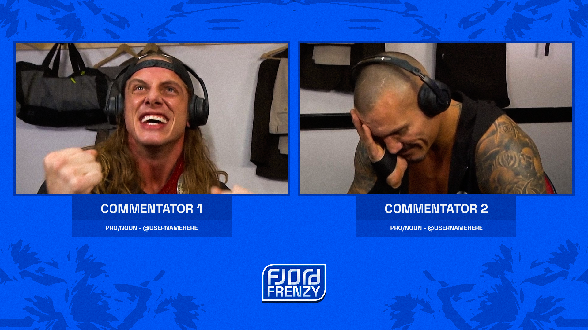 Fjord Frenzy Commentator Scene
