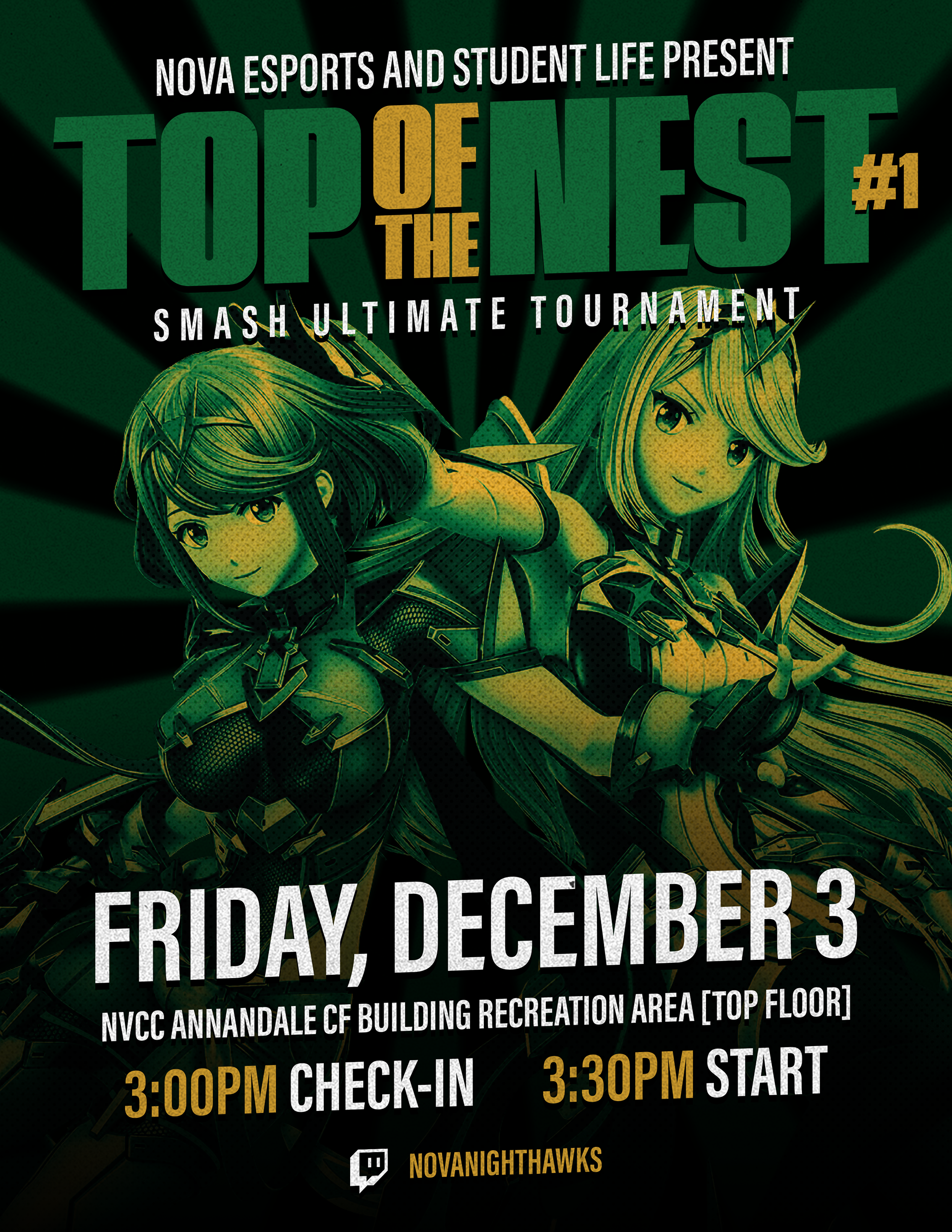 NVCC Top Of The Nest Tournament Poster