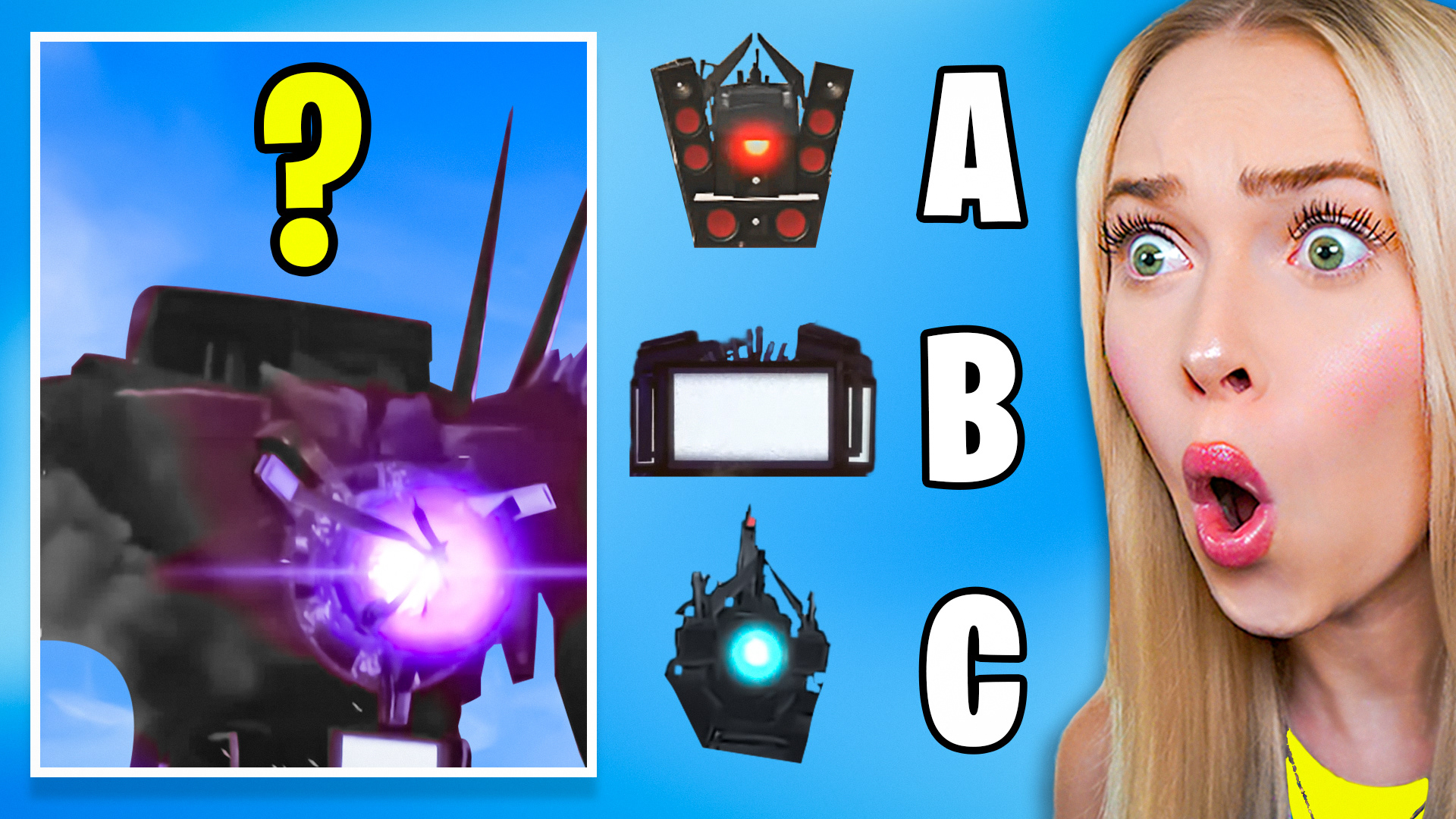 AutumnReacts: *NEW* SKIBIDI TOILET QUIZZES YOU WONT BEAT?! Guess Impossible Challenge (fan made)