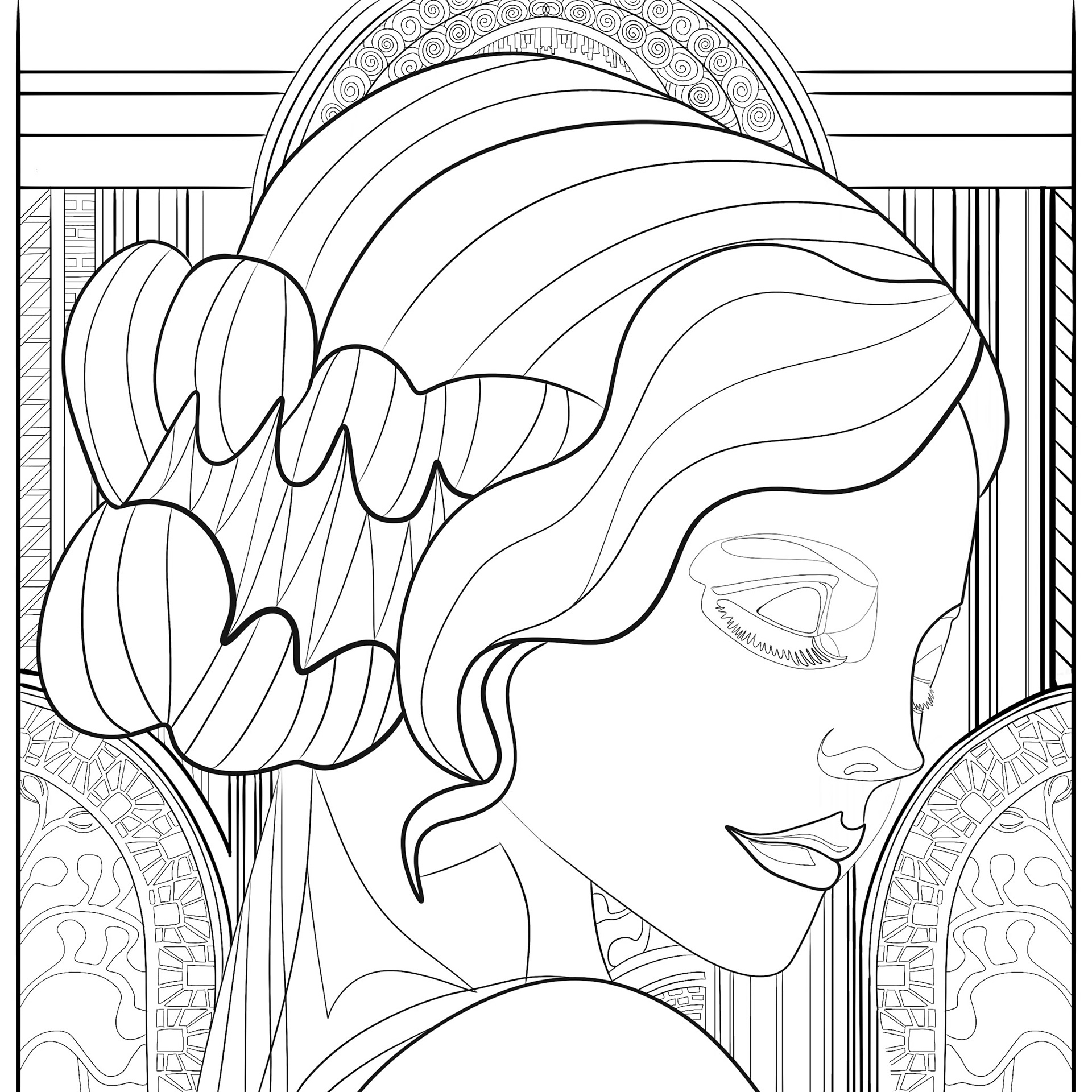 1920's Coloring Page