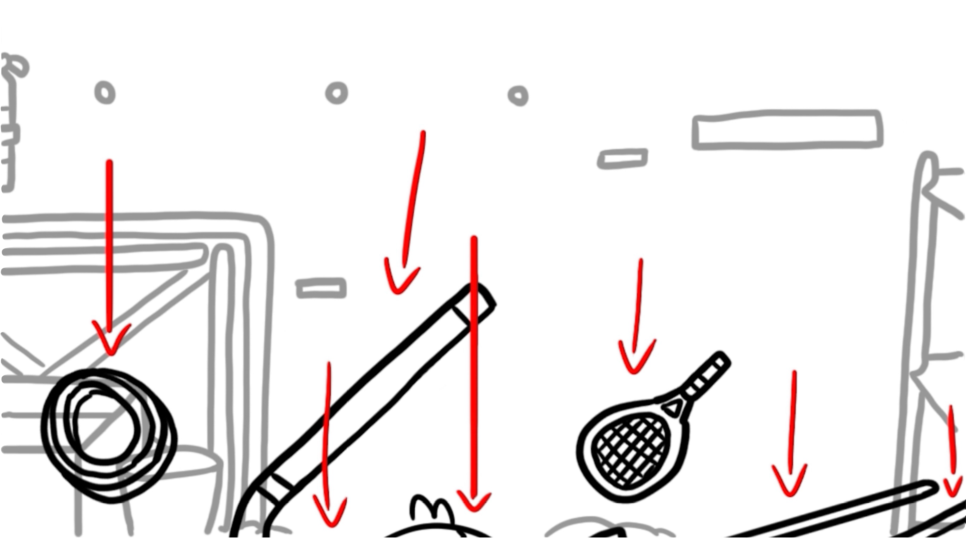 Connor slams into the wall, knocking tools off the wall.