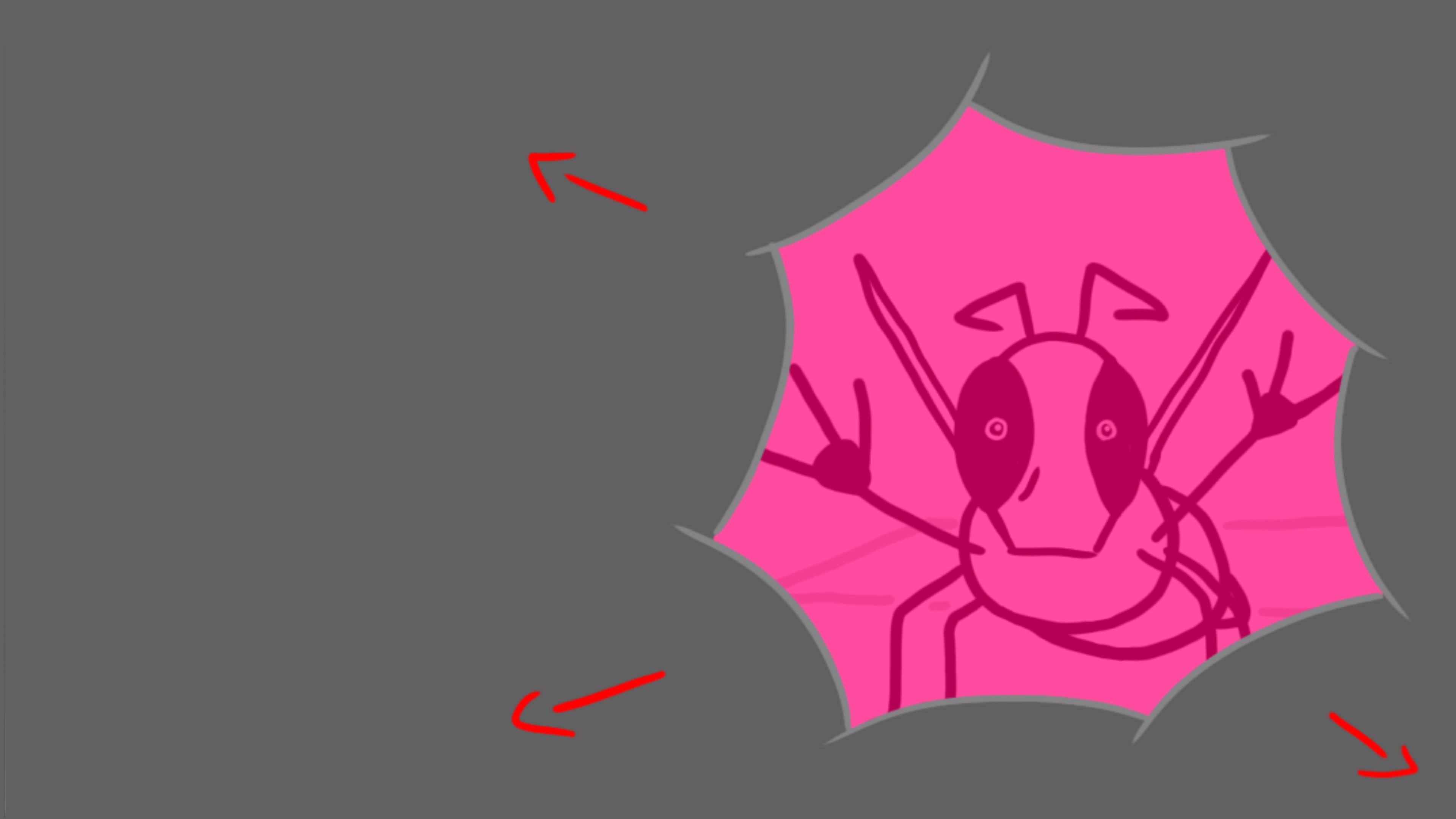...but the wasp blocks it with the frisbee.