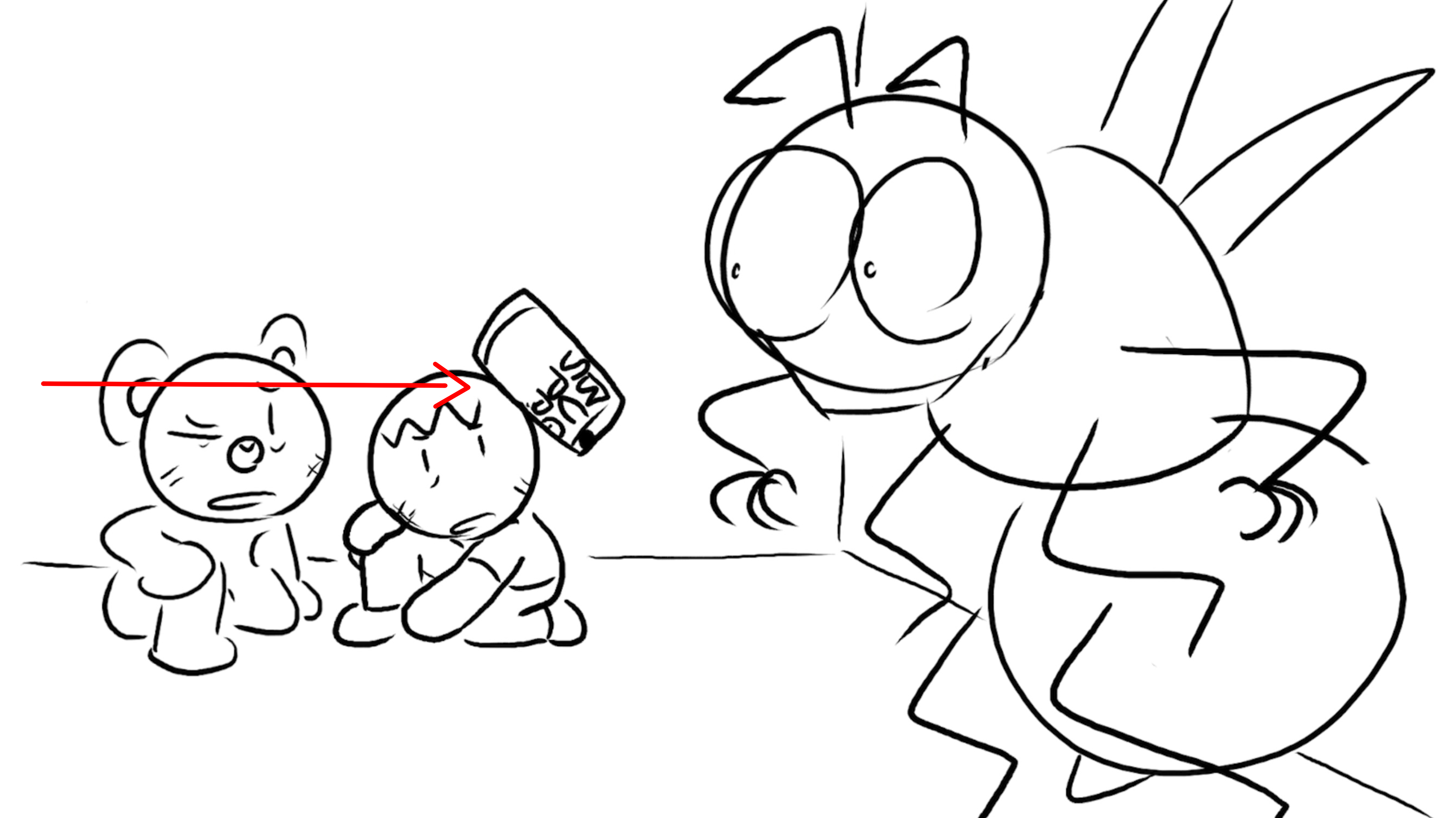 It's a direct hit! The can explodes in a puff of smoke.
