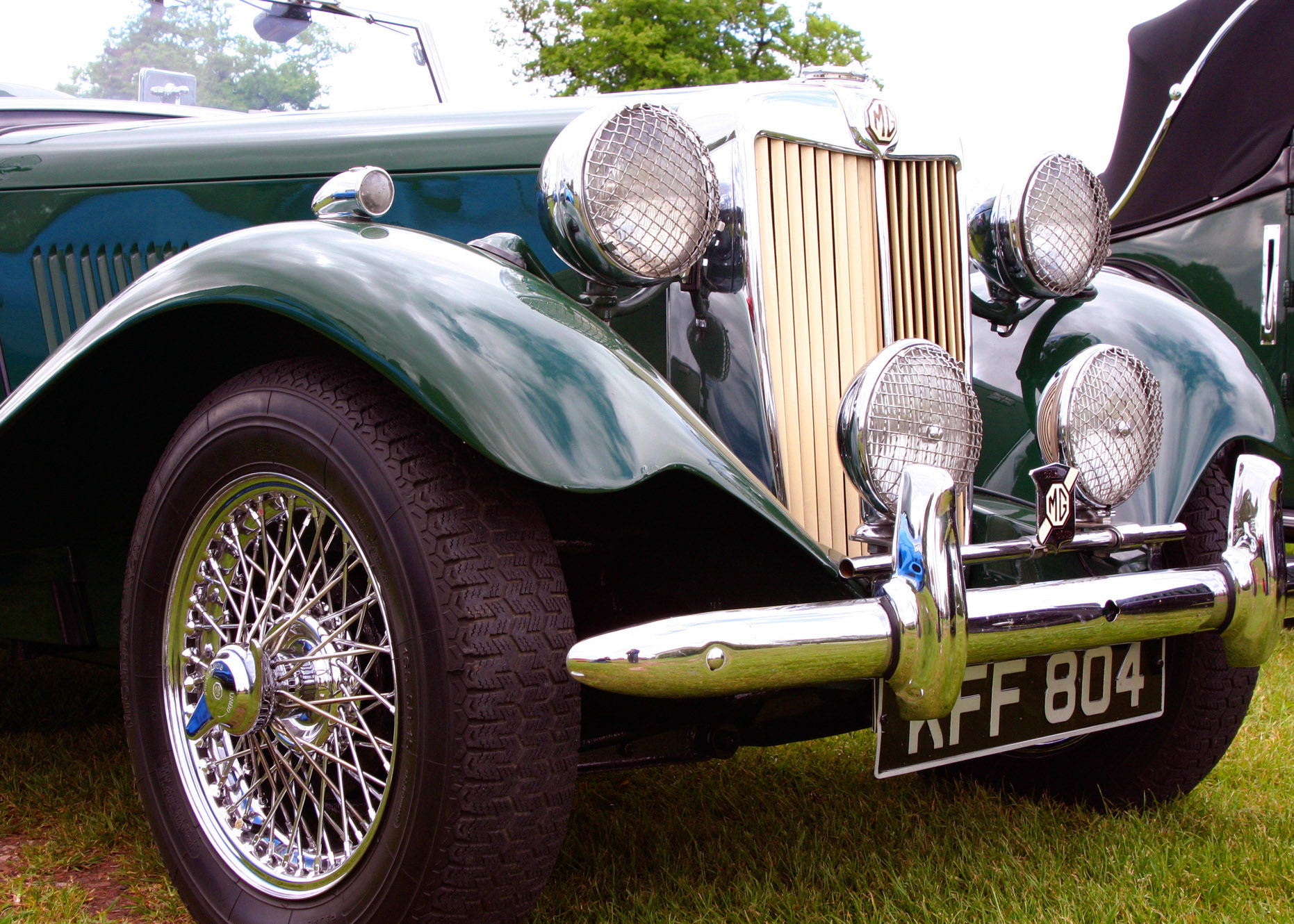 Vintage MG at Oulton Park, 2005.  I think this is a Mid 1930's MG SA COUPE - but I'm not an expert and I'm open to correction.