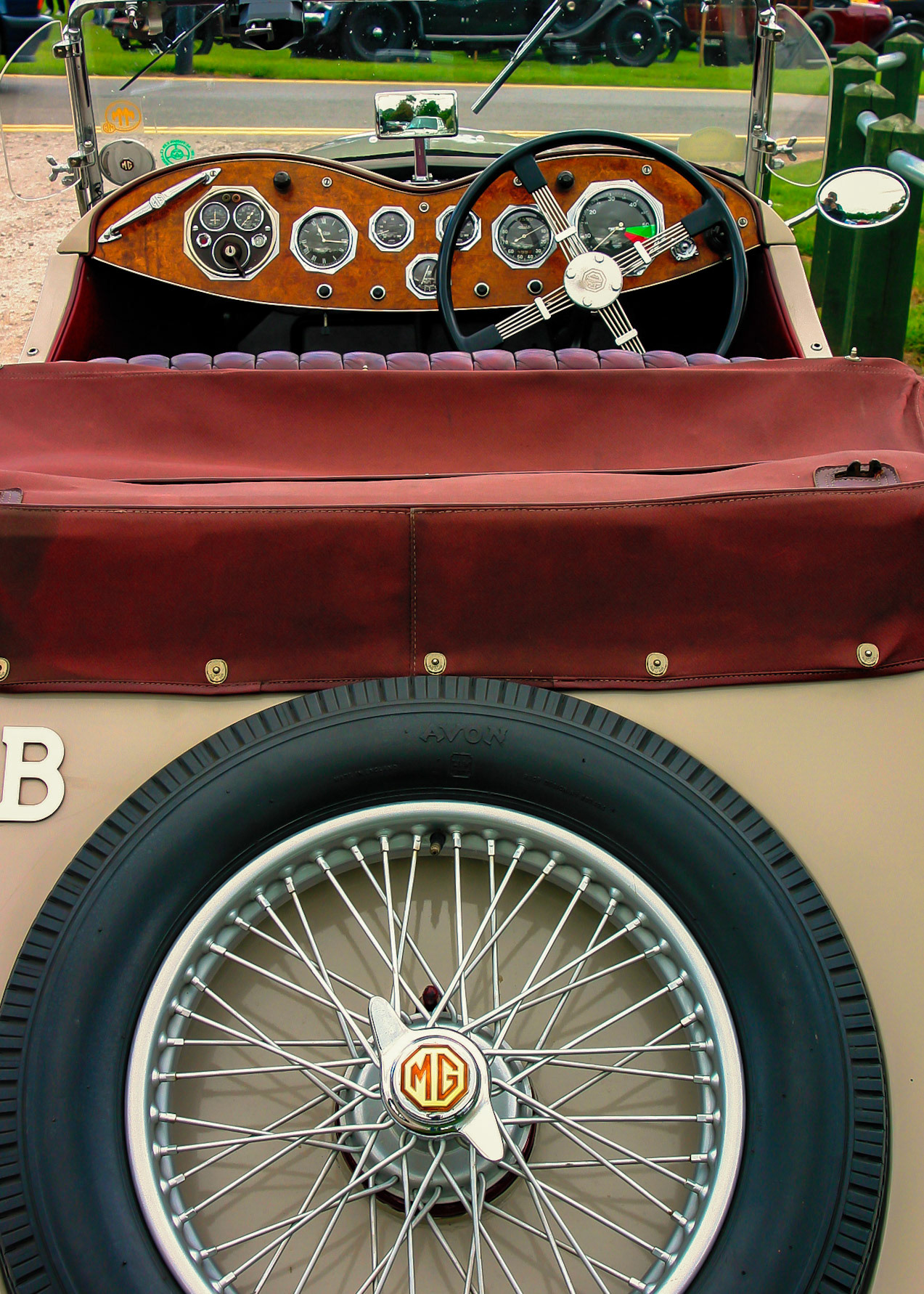 Vintage MG at Oulton Park, 2005.  I think this is a Mid 1930's MG SA COUPE - but I'm not an expert and I'm open to correction.