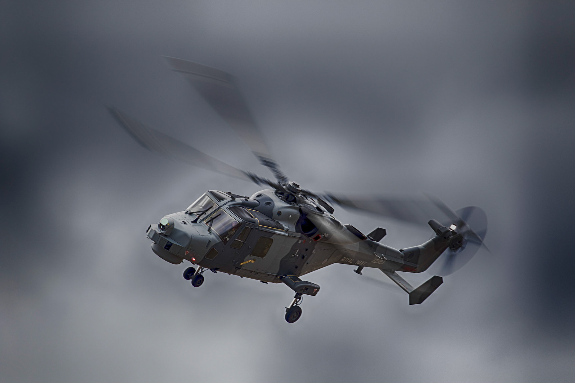The Black Cats are the Royal Navy's helicopter display team. The team is composed of two AgustaWestland Wildcat HMA.2 anti-submarine and anti-shipping helicopters, with the aircraft and crews drawn from 825 Naval Air Squadron based at RNAS Yeovilton in Somerset.The team performs at airshows and other public events around the UK and Europe. They perform a display which mixes close formation, opposition and synchronised manoeuvres.