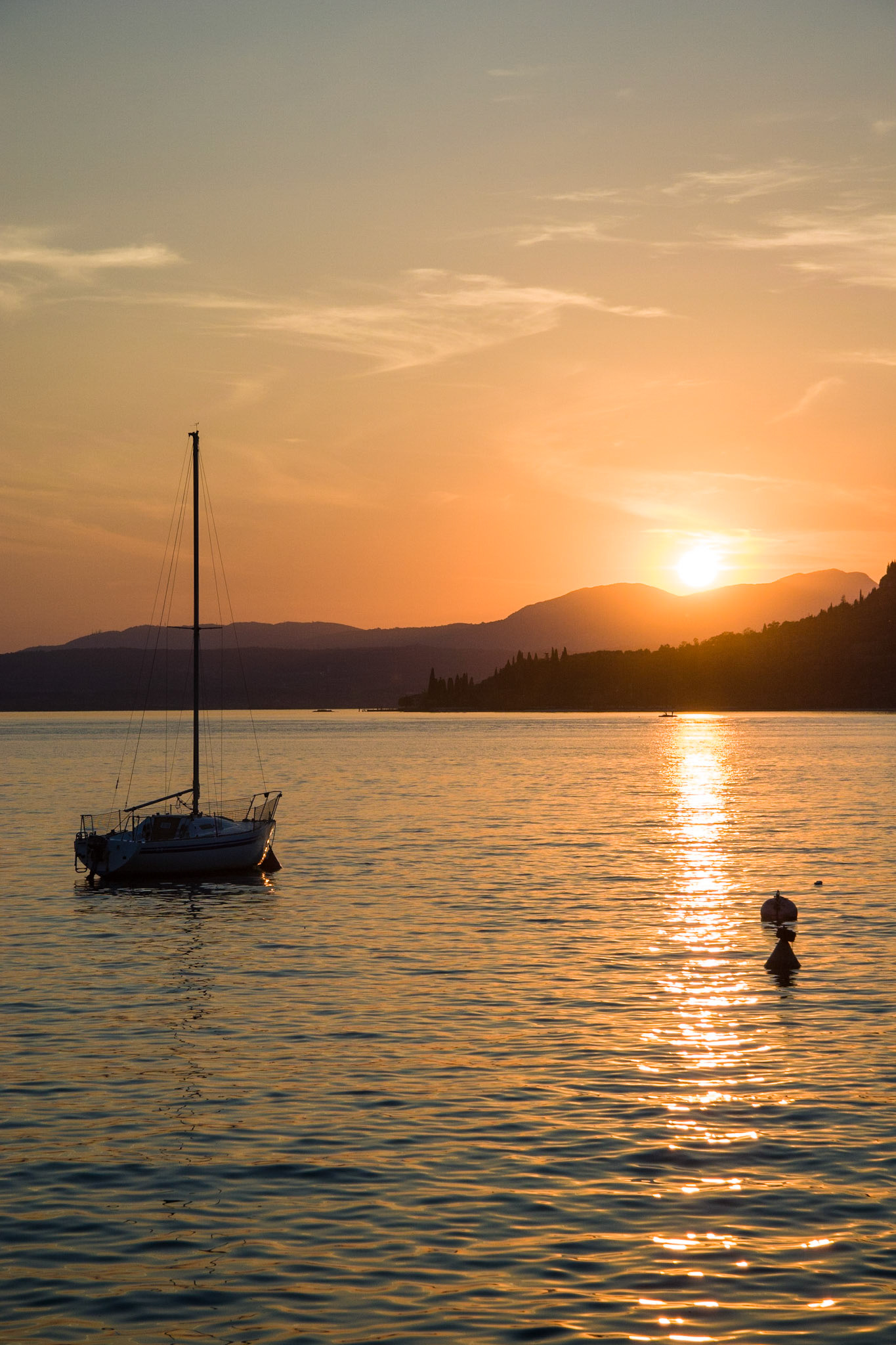 Sunset On Lake Garda