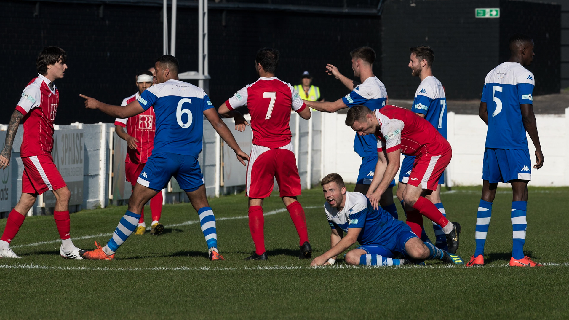 Tempers Boil Over As Aaron Smith Appears To Punch Pontefract's Jake Picton