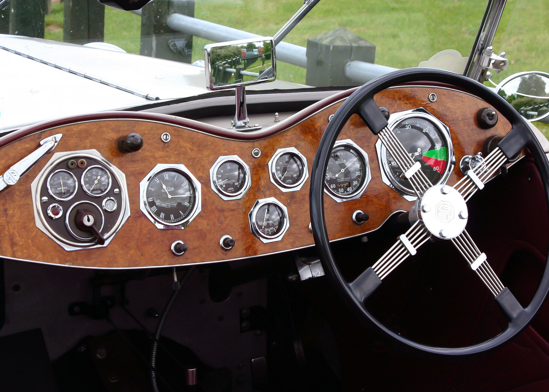 Vintage MG at Oulton Park, 2005.  I think this is a Mid 1930's MG SA COUPE - but I'm not an expert and I'm open to correction.