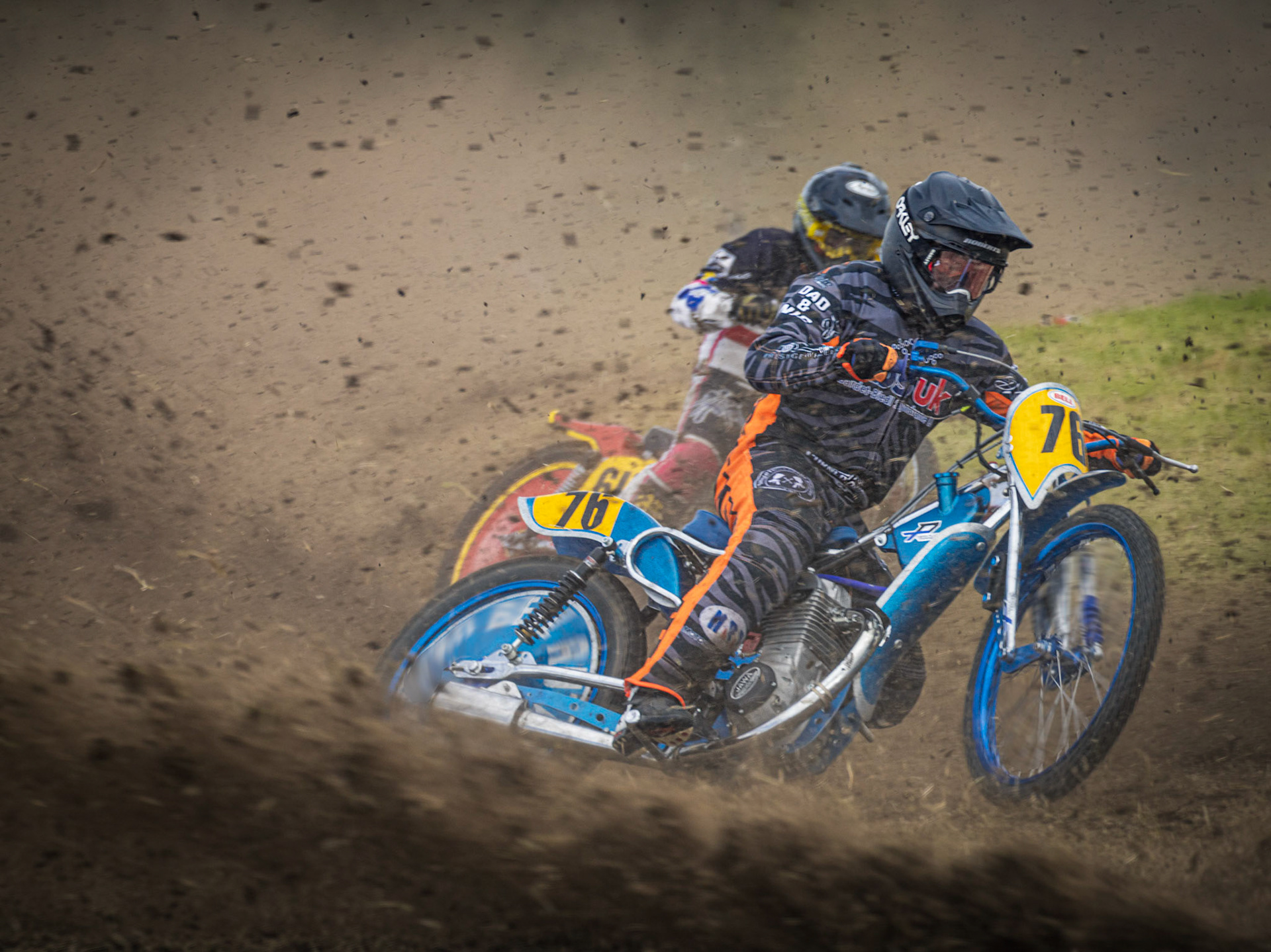 Graham Bell on the Jawa Track Plus